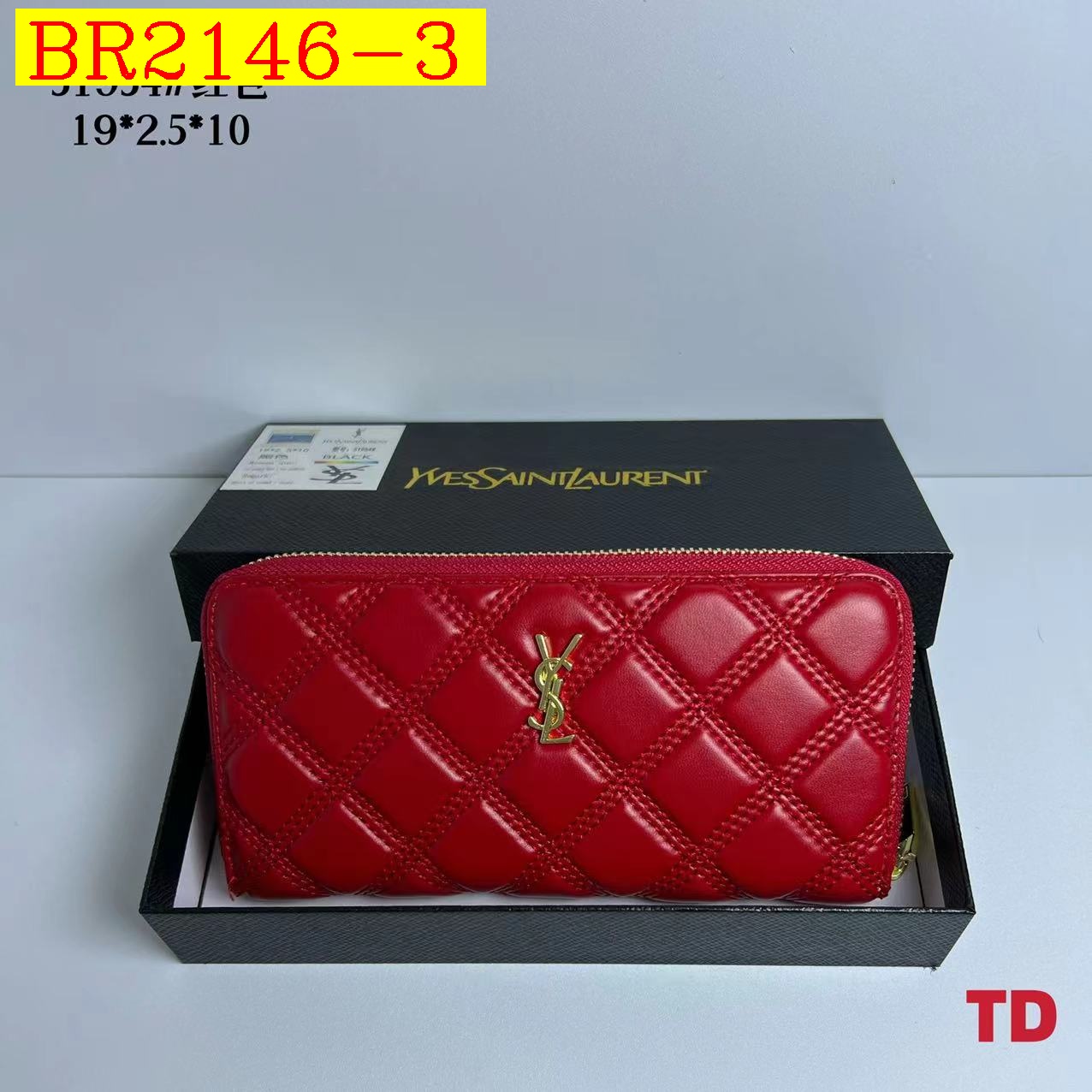 21$ YSL 51954 Wallet size 19X2X10 cm 1660 BR2146 gallery