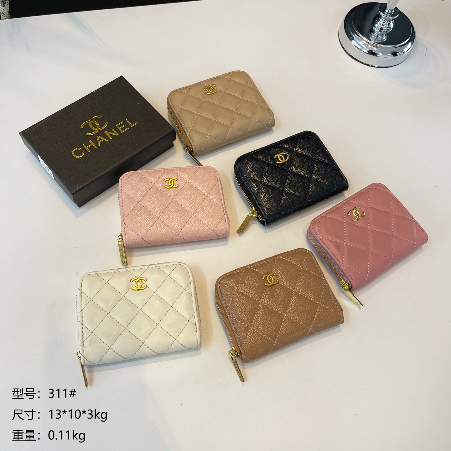 21$ dh CHANEL 311 purse size 13X10X3 cm 90457612415 BY2415 gallery