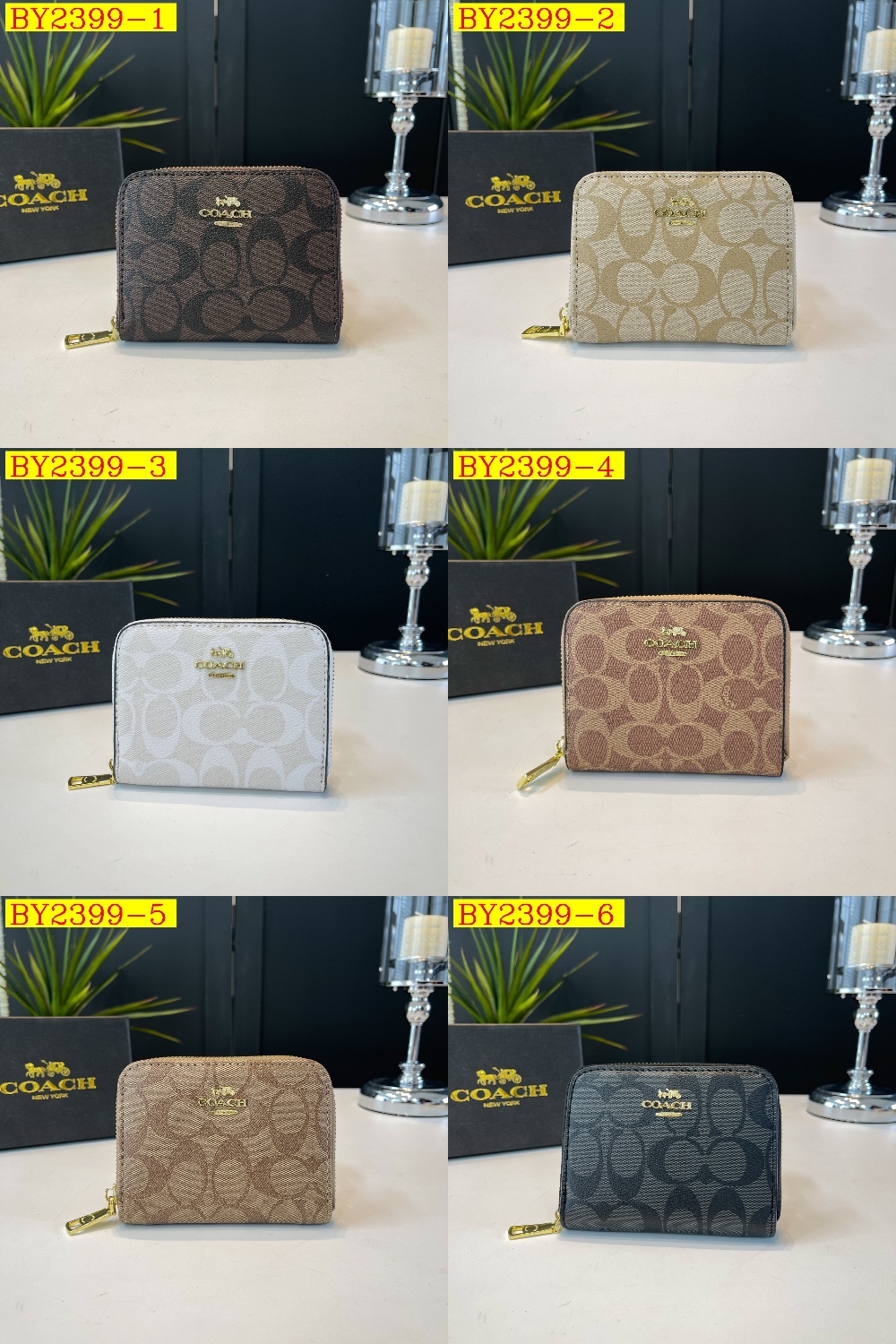 21$ dh COACH 309 purse size 13X10X3 cm 90852612415 BY2399 gallery