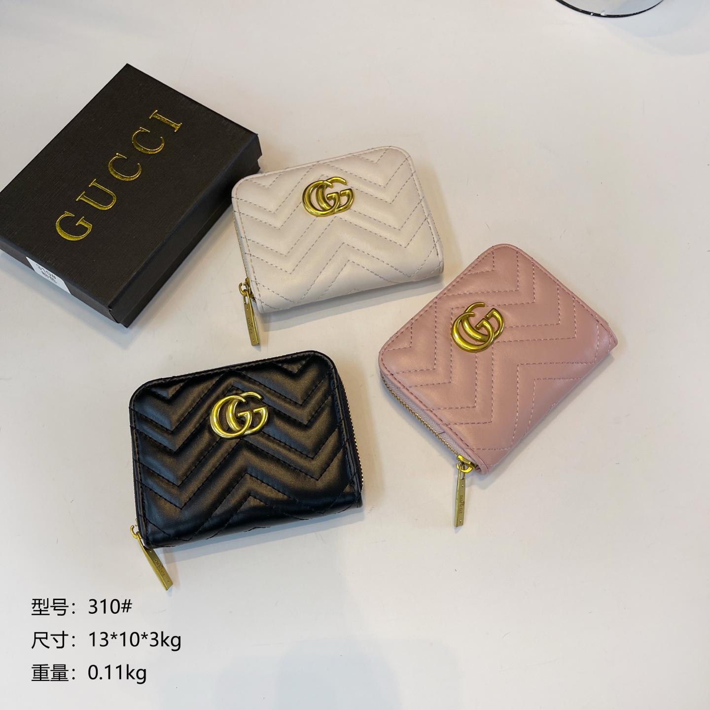 21$ dh GUCCI 310 purse size 13X10X3 cm 30254612415 BY2405 gallery