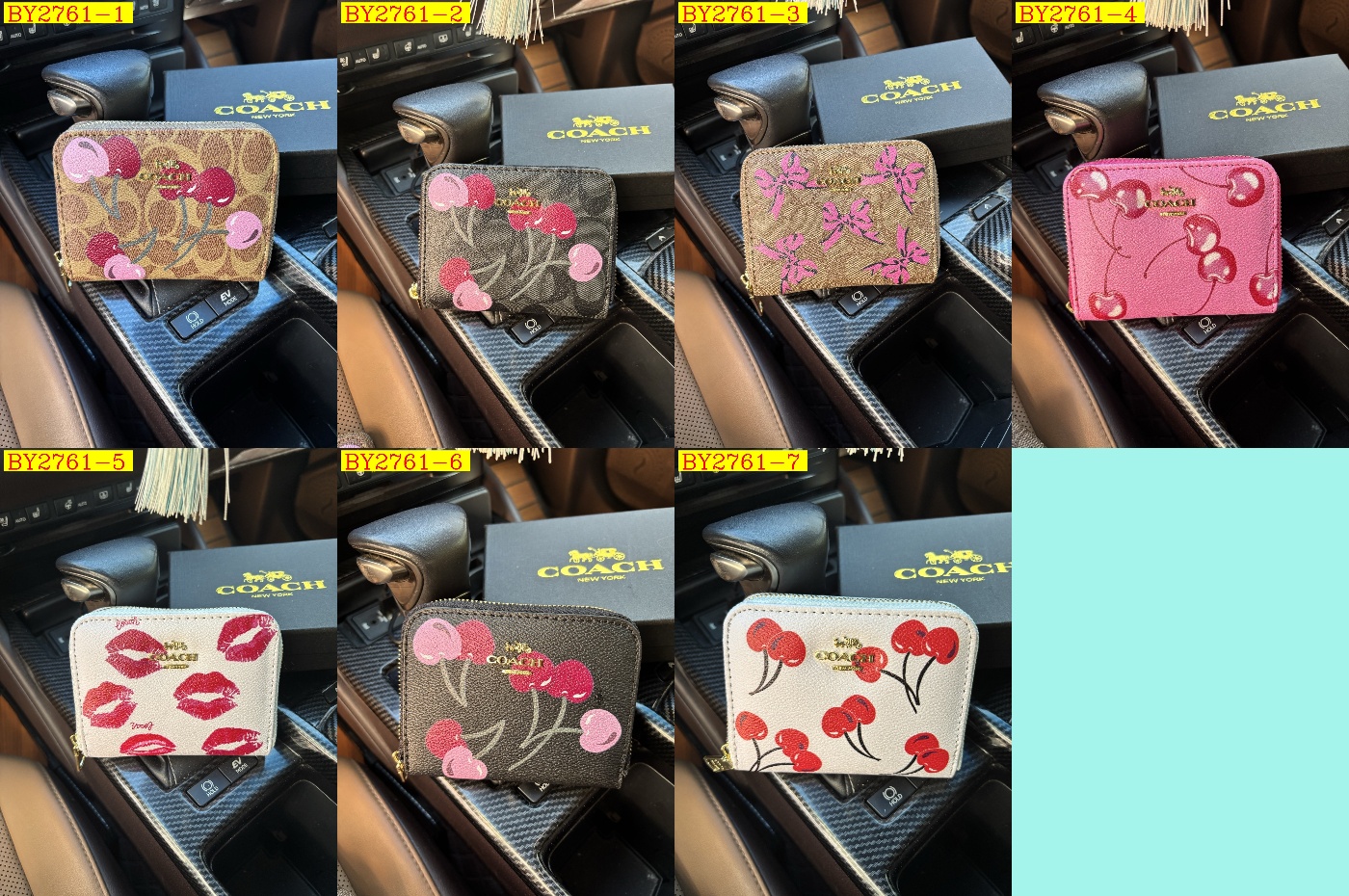 22$ COACH 321 Wallet size 12x10x2 cm 3586 BY2761 gallery