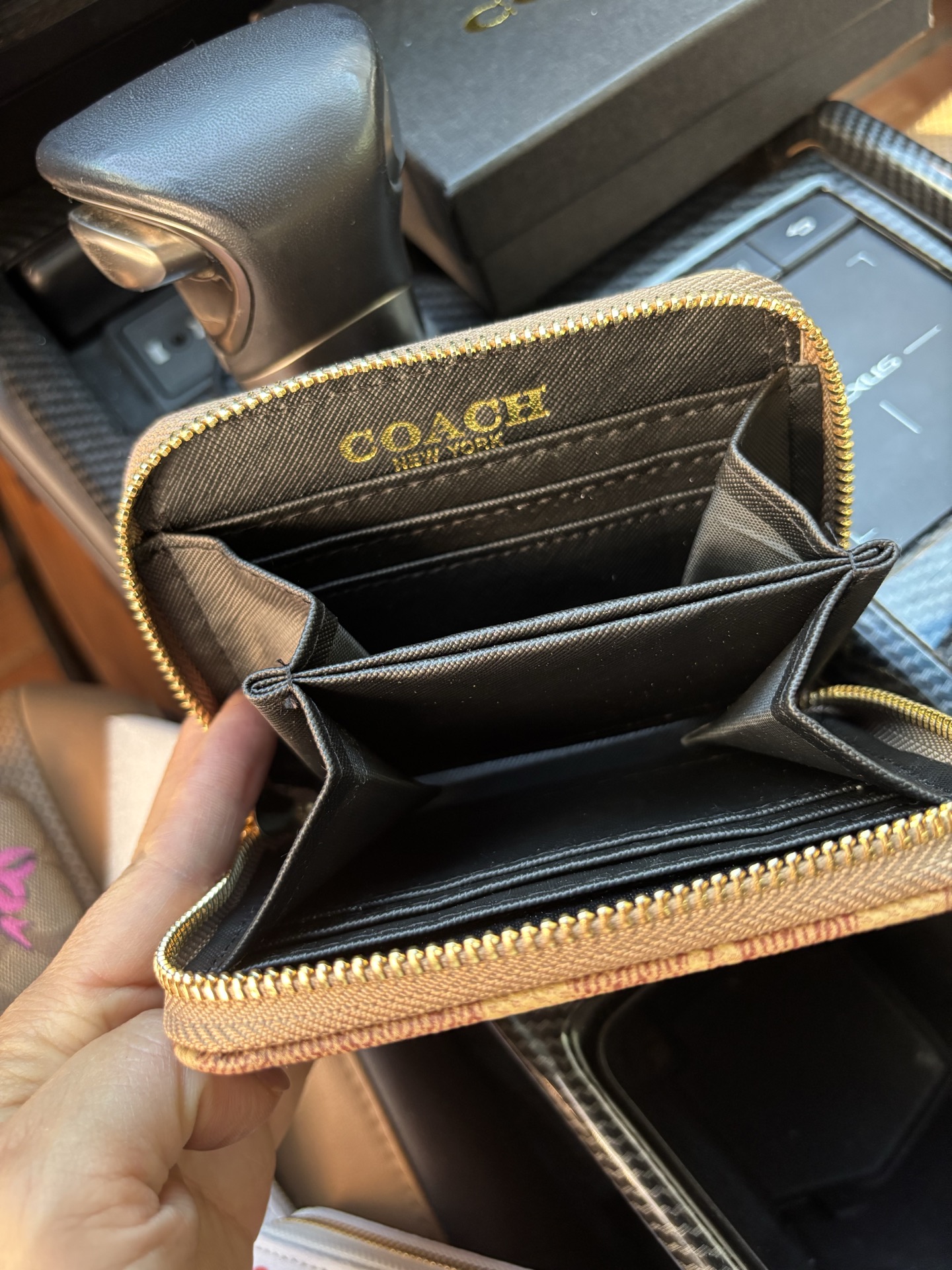 22$ COACH 321 Wallet size 12x10x2 cm 3586 BY2761 gallery