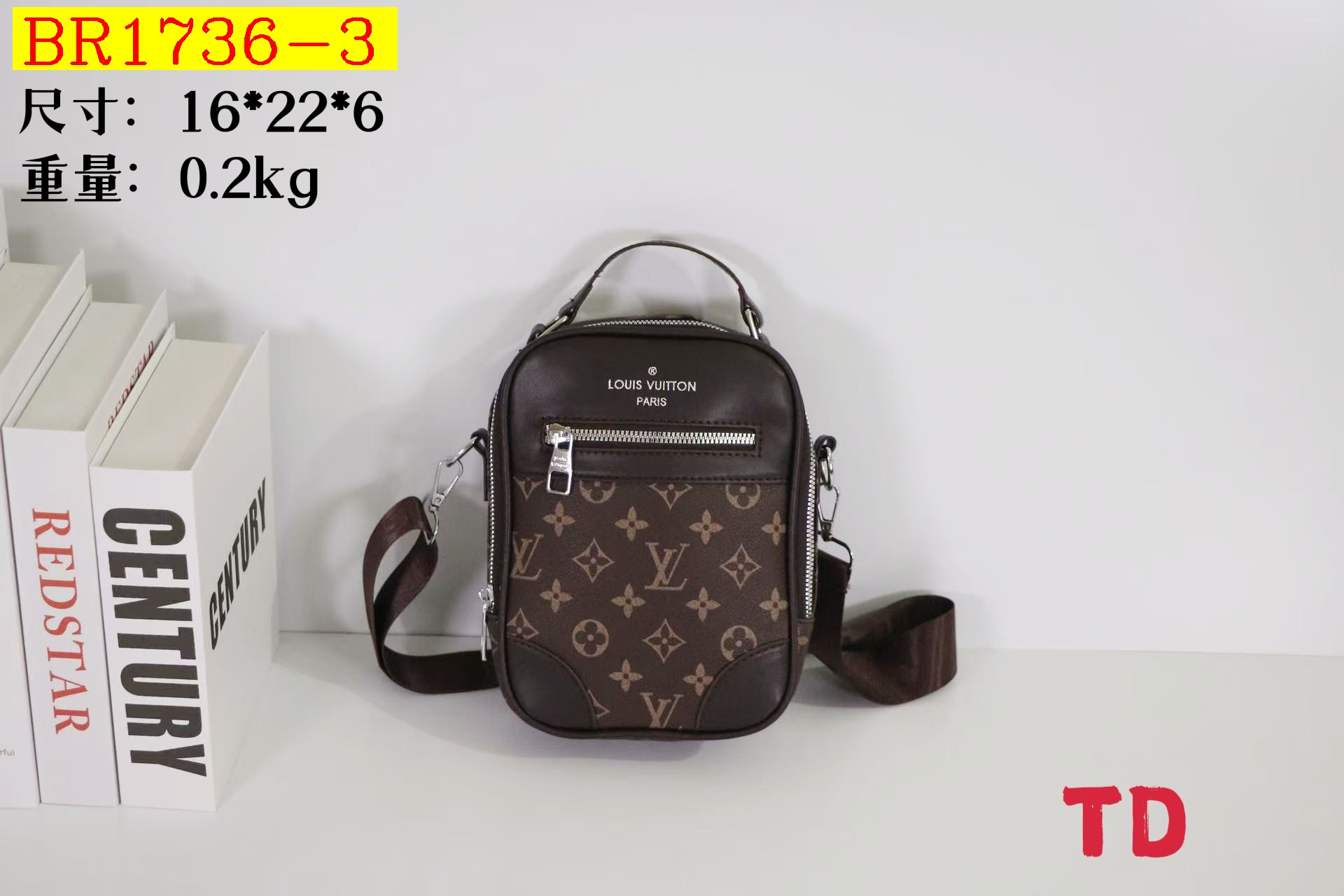 22$ LV 2756 Backpack bag size 16x22x6 cm 8770 BR1736 gallery