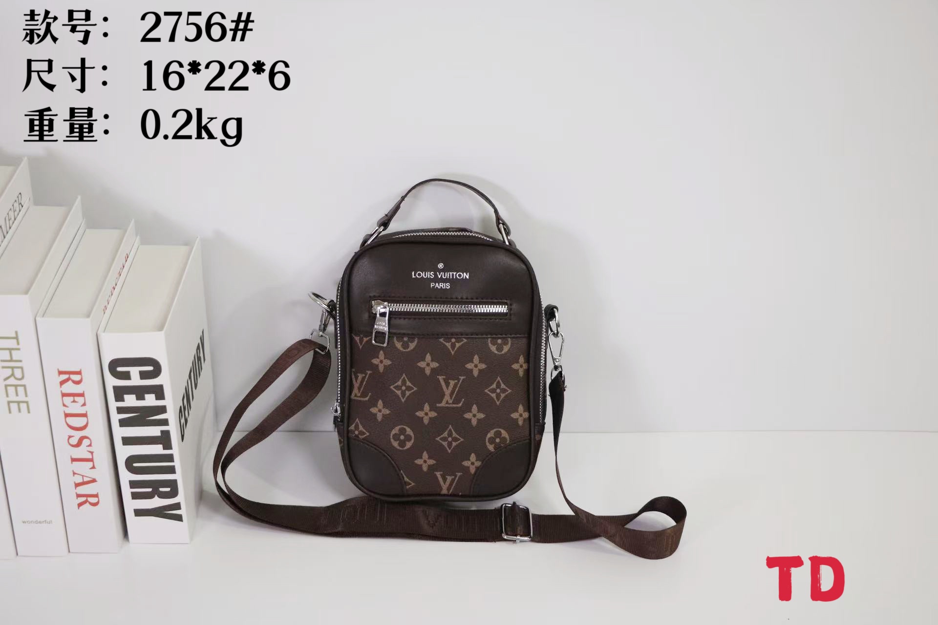 22$ LV 2756 Backpack bag size 16x22x6 cm 8770 BR1736 gallery