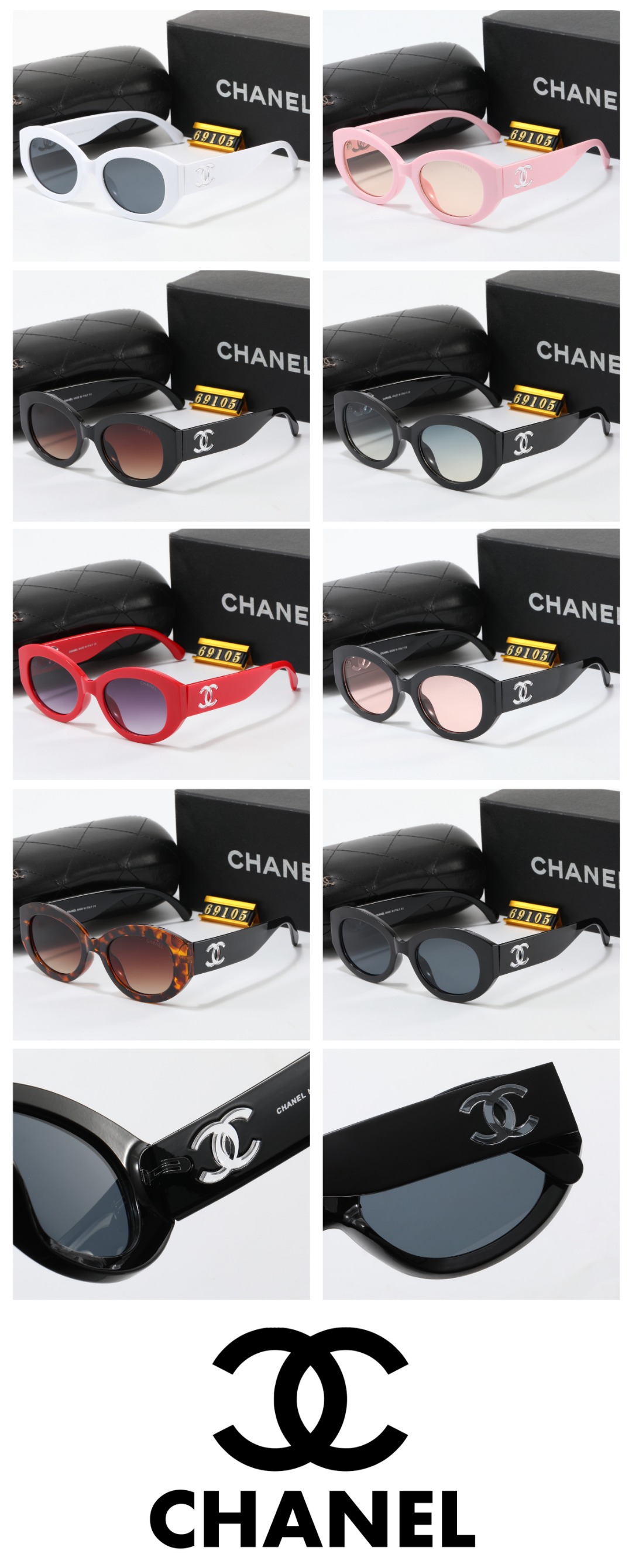 22$ dh CHANEL 69105 Sunglassess With Box 20154012523 FF1159 gallery