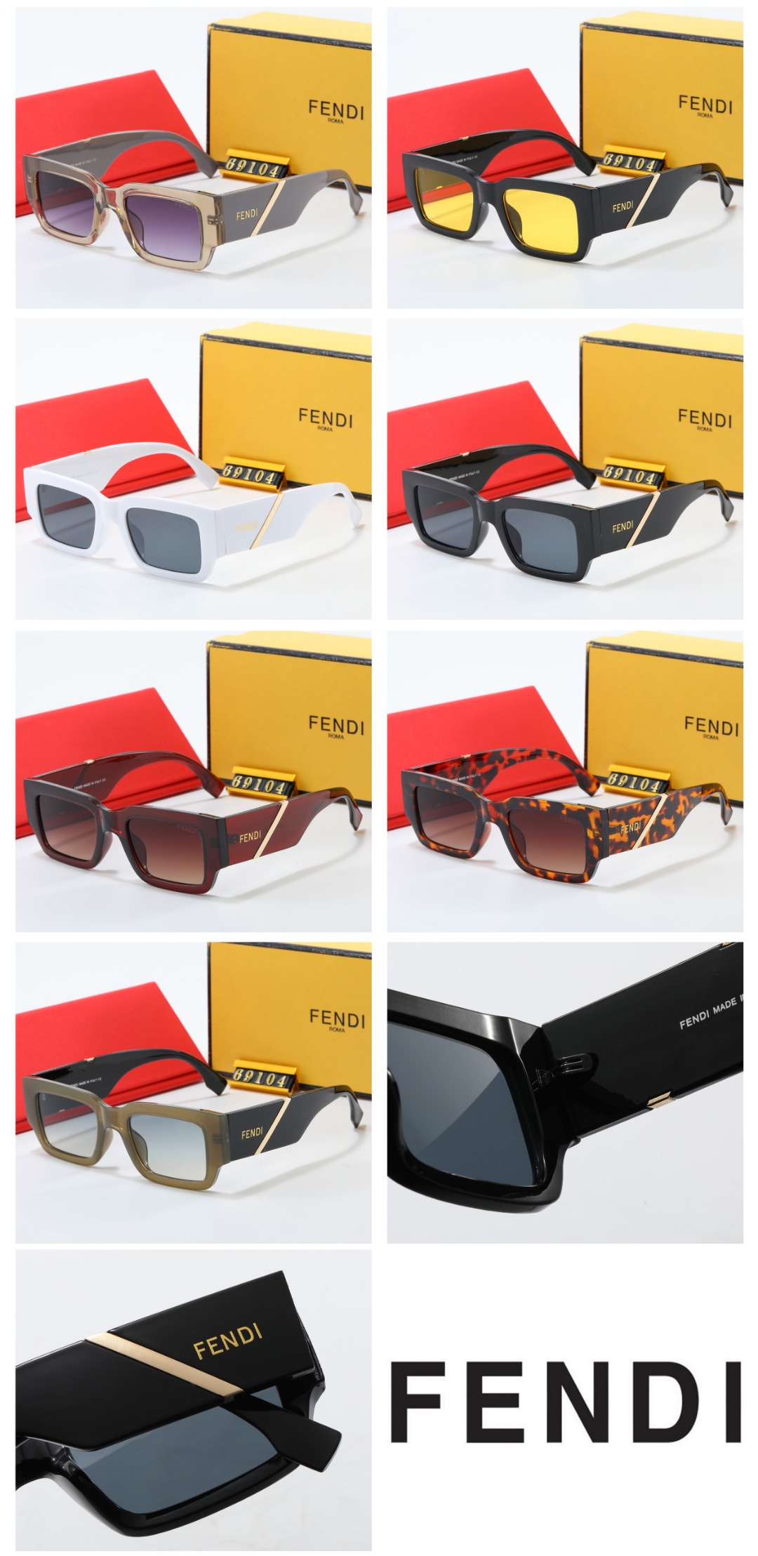 22$ dh FENDI 69104 Sunglassess With Box 60253012523 FF1181 gallery