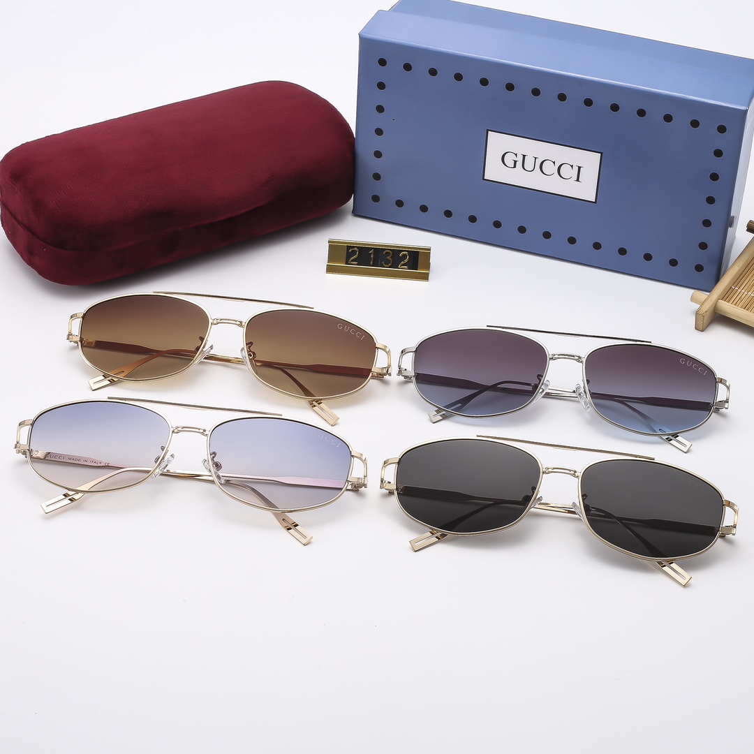 22$ dh GUCCI 2132 Sunglassess With Box 10253412525 FF1187 gallery
