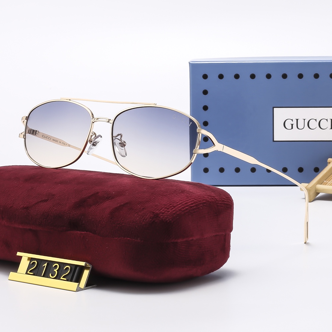 22$ dh GUCCI 2132 Sunglassess With Box 10253412525 FF1187 gallery