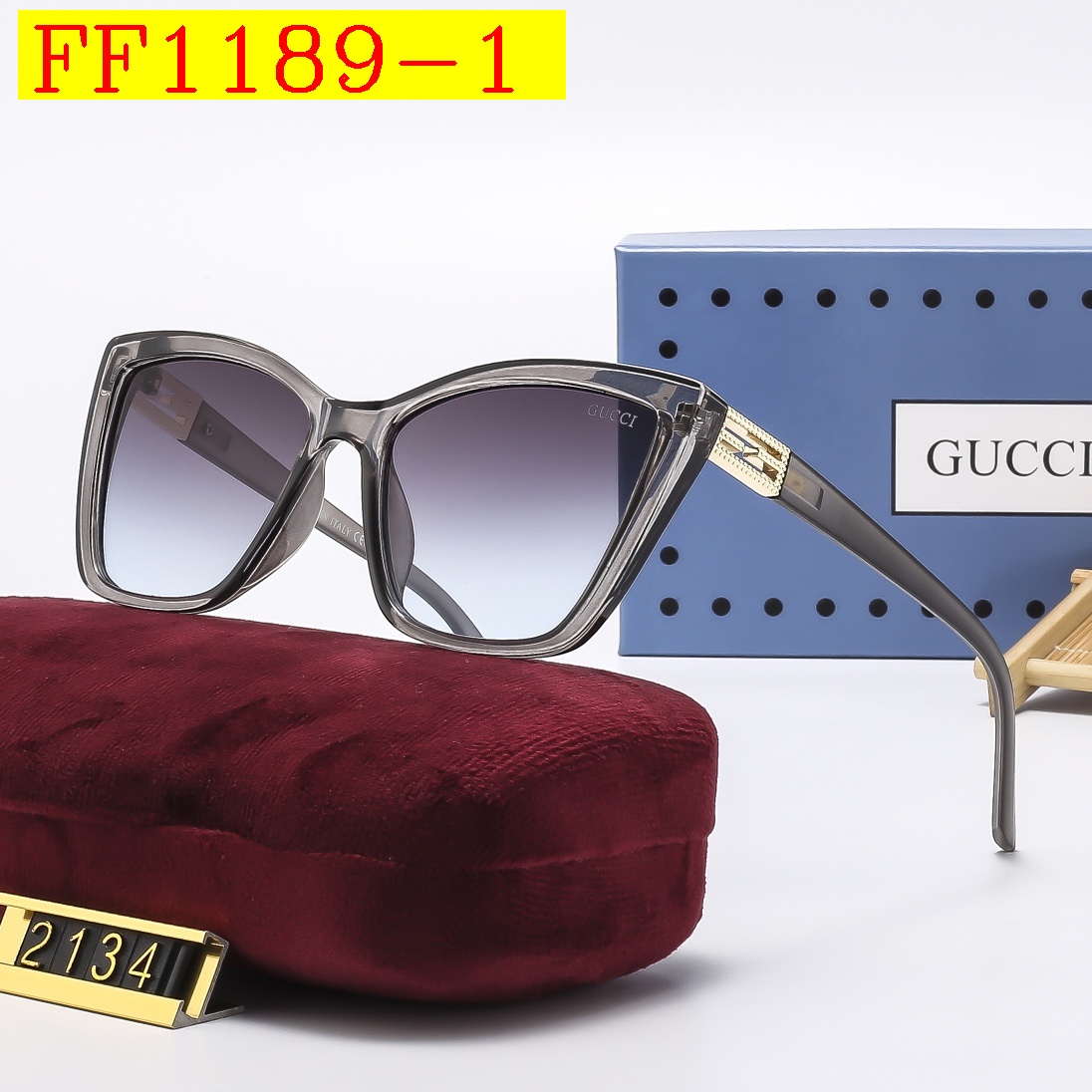 22$ dh GUCCI 2134 Sunglassess With Box 80457012523 FF1189 gallery
