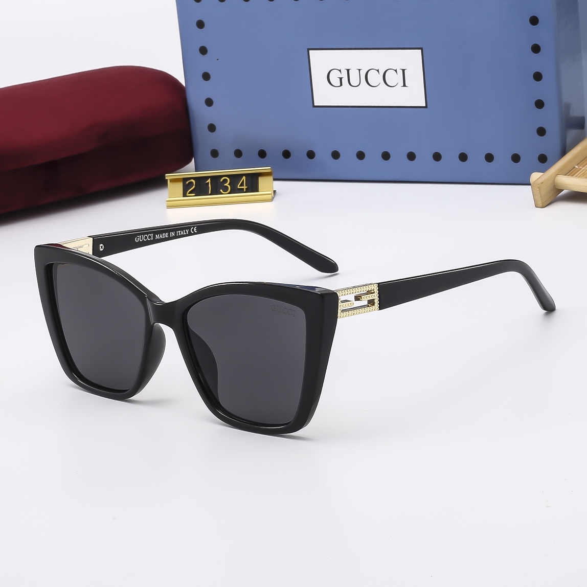 22$ dh GUCCI 2134 Sunglassess With Box 80457012523 FF1189 gallery