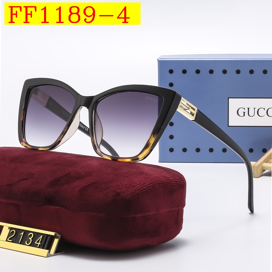 22$ dh GUCCI 2134 Sunglassess With Box 80457012523 FF1189 gallery