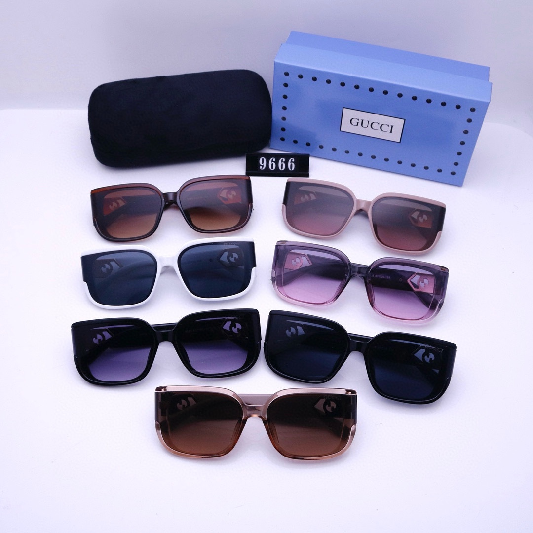 22$ dh GUCCI 9666 Sunglassess With Box 50243812521 FF1285 gallery