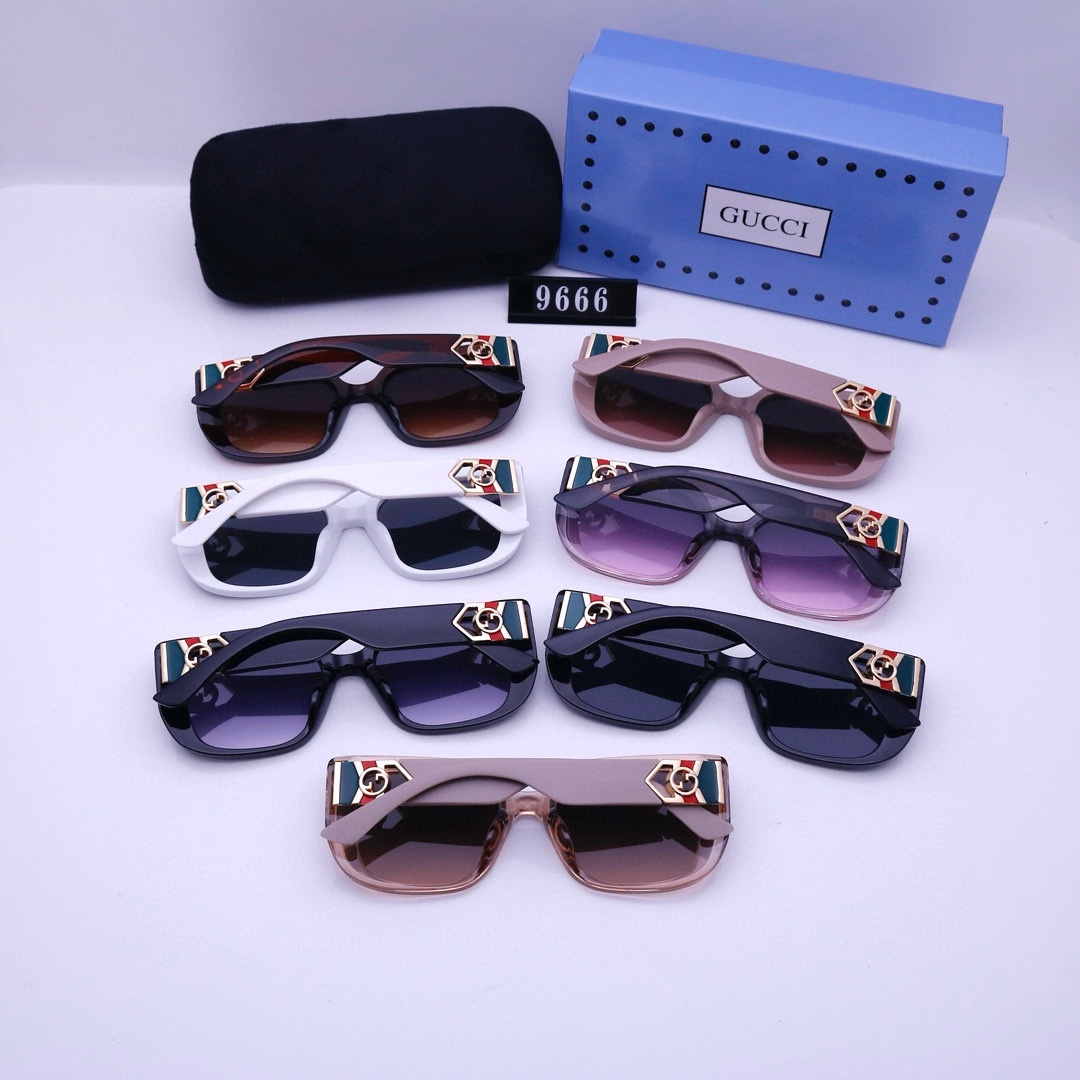 22$ dh GUCCI 9666 Sunglassess With Box 50243812521 FF1285 gallery