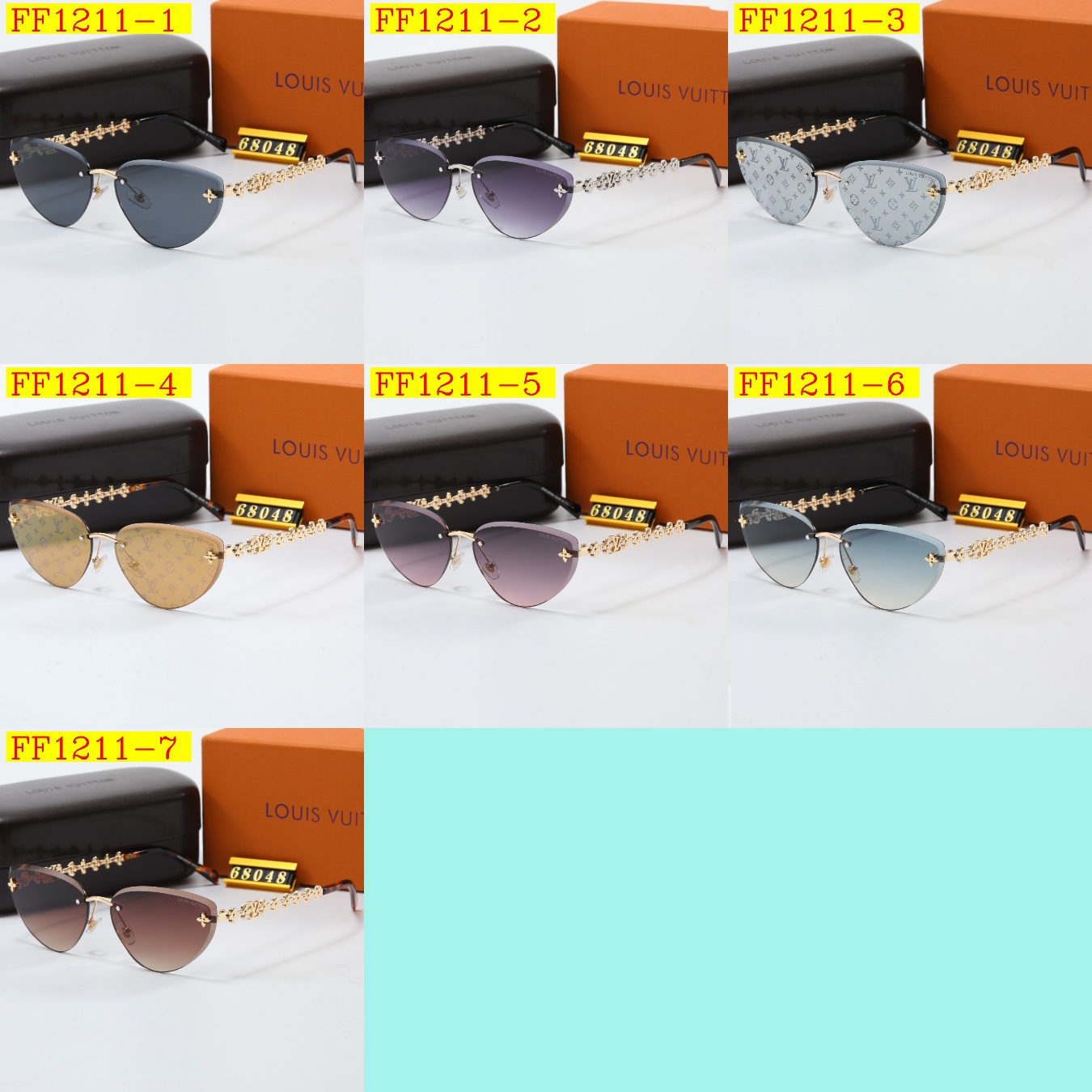 22$ dh LV 68048 Sunglassess With Box 60253012523 FF1211 gallery