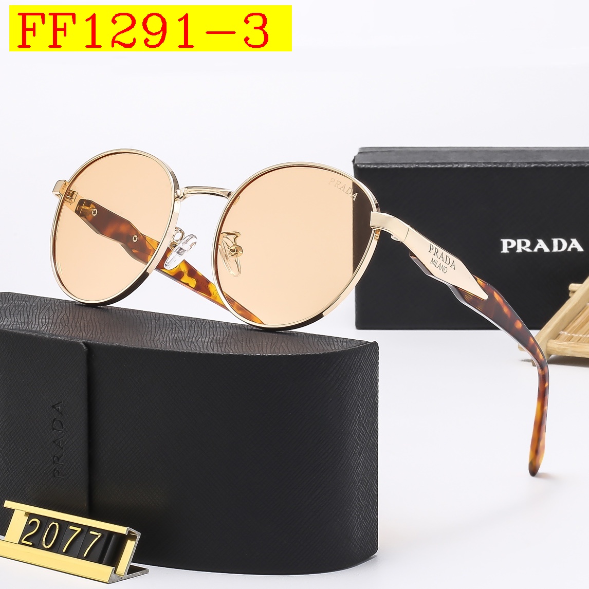 22$ dh PRADA 2077 Sunglassess With Box 10253412525 FF1291 gallery