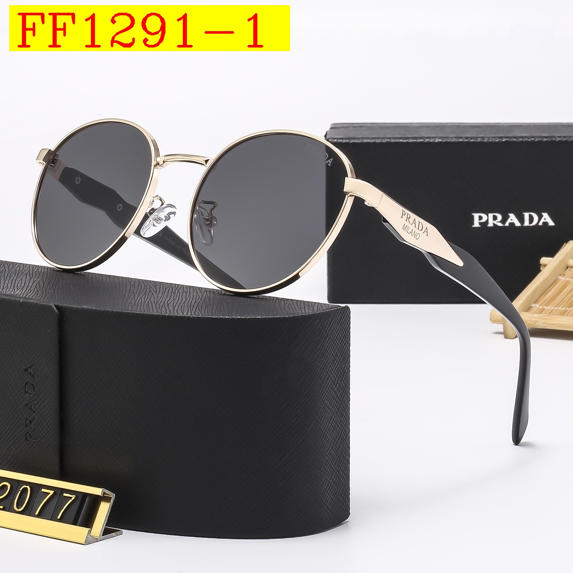 22$ dh PRADA 2077 Sunglassess With Box 10253412525 FF1291 gallery