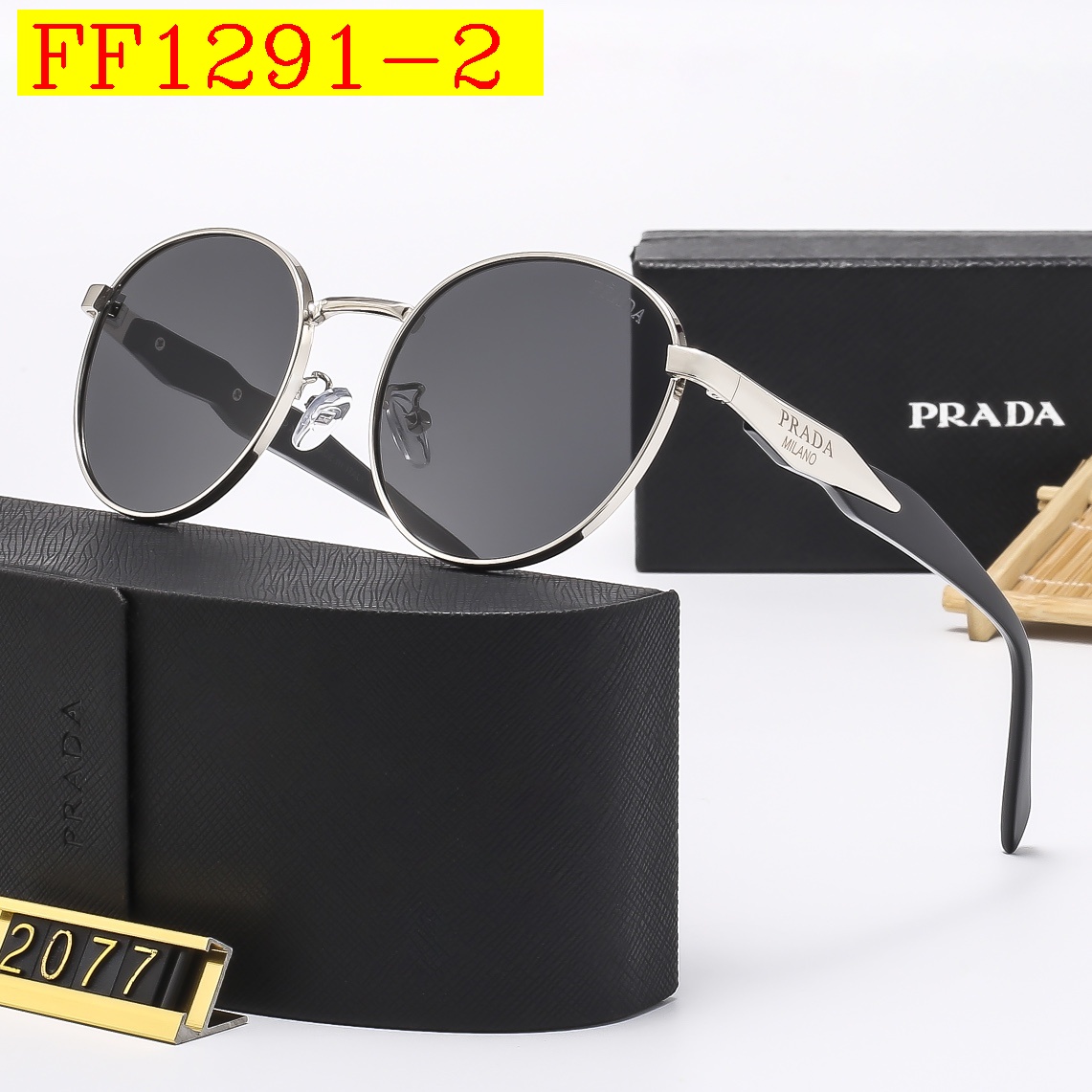 22$ dh PRADA 2077 Sunglassess With Box 10253412525 FF1291 gallery