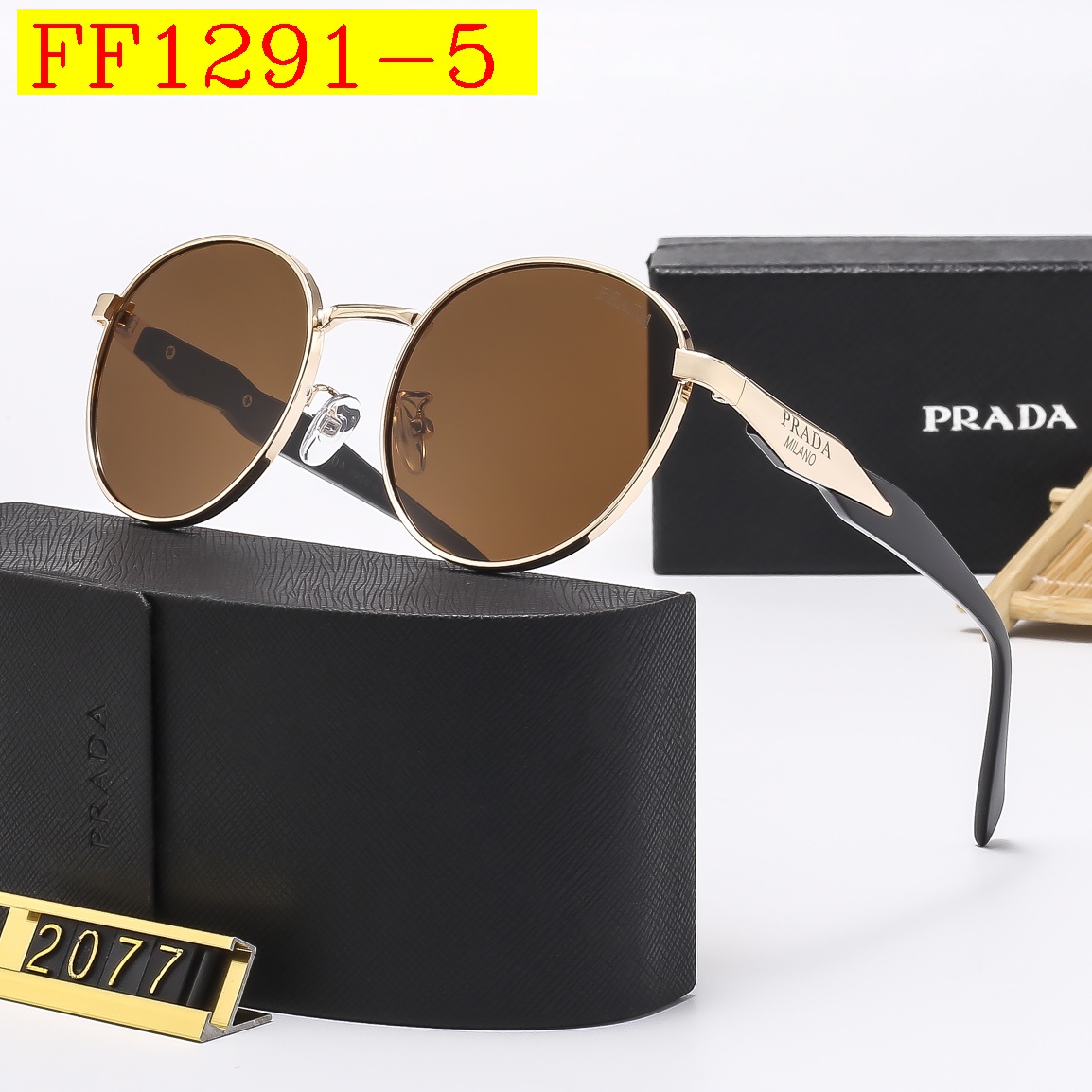 22$ dh PRADA 2077 Sunglassess With Box 10253412525 FF1291 gallery