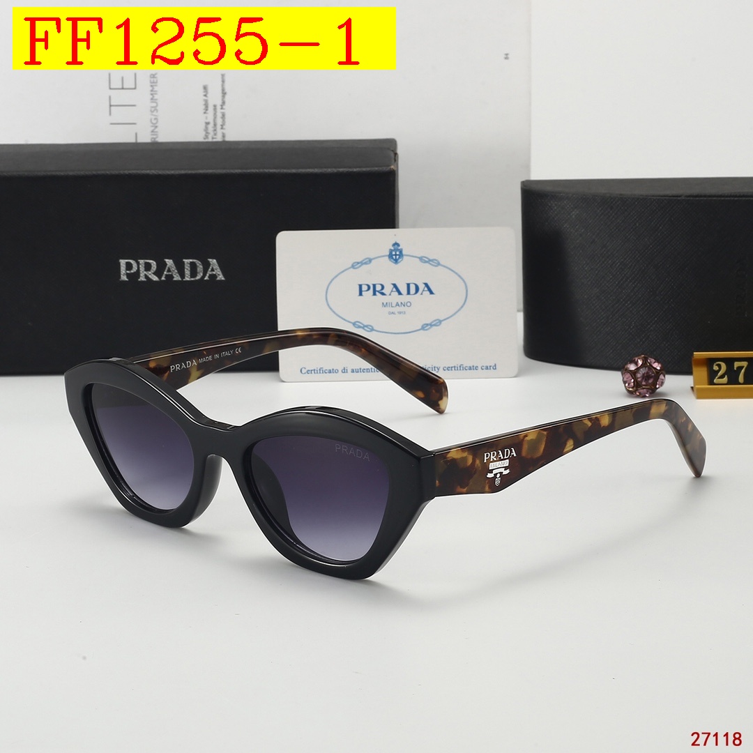 22$ dh PRADA 27118 Sunglassess With Box 20653012523 FF1255 gallery