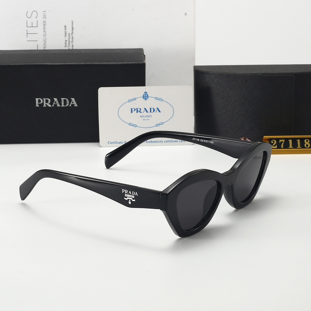 22$ dh PRADA 27118 Sunglassess With Box 20653012523 FF1255 gallery
