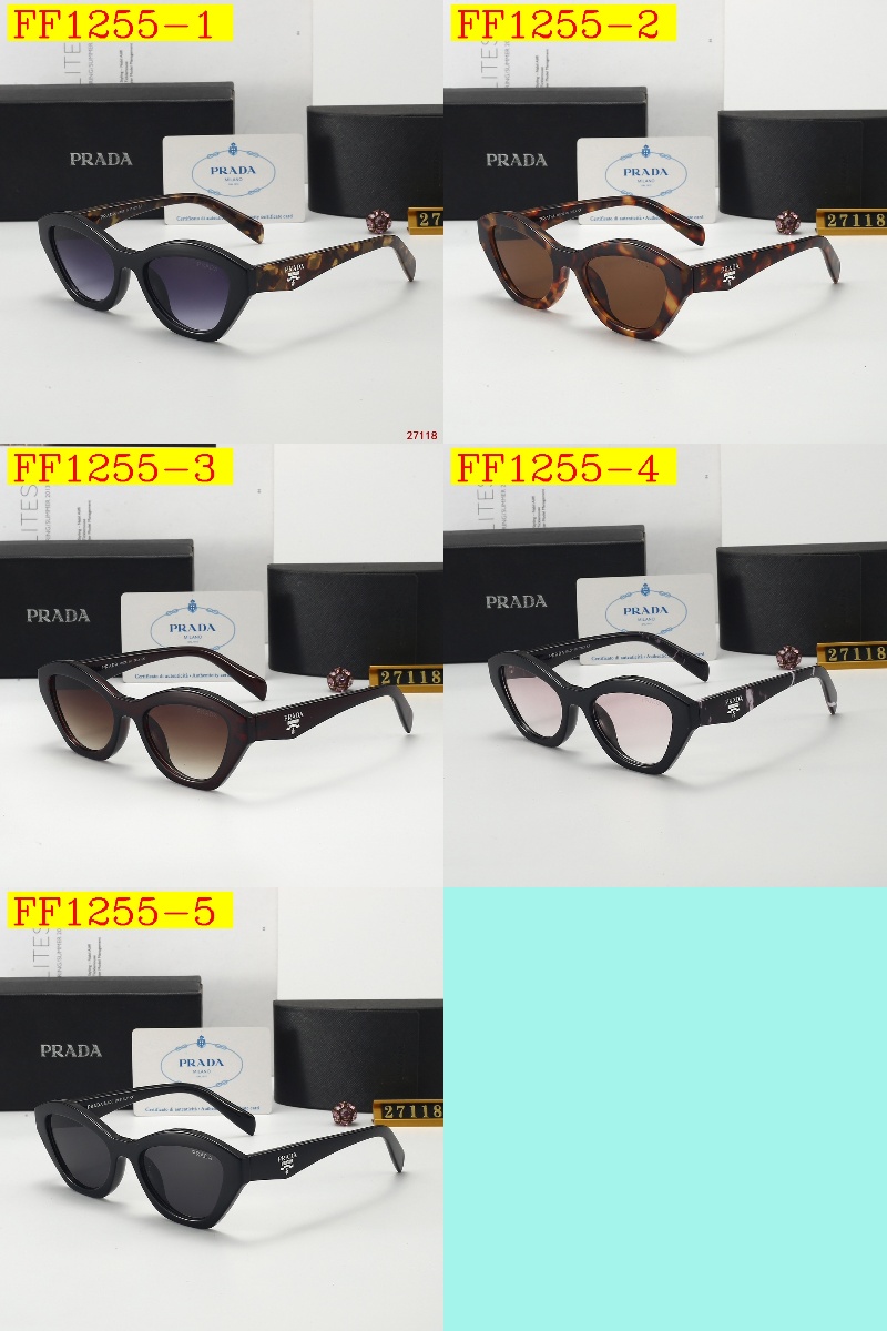 22$ dh PRADA 27118 Sunglassess With Box 20653012523 FF1255 gallery
