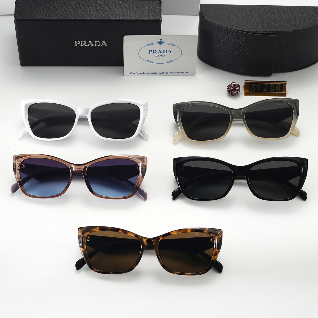 22$ dh PRADA 27126 Sunglassess With Box 60253412525 FF1223 gallery