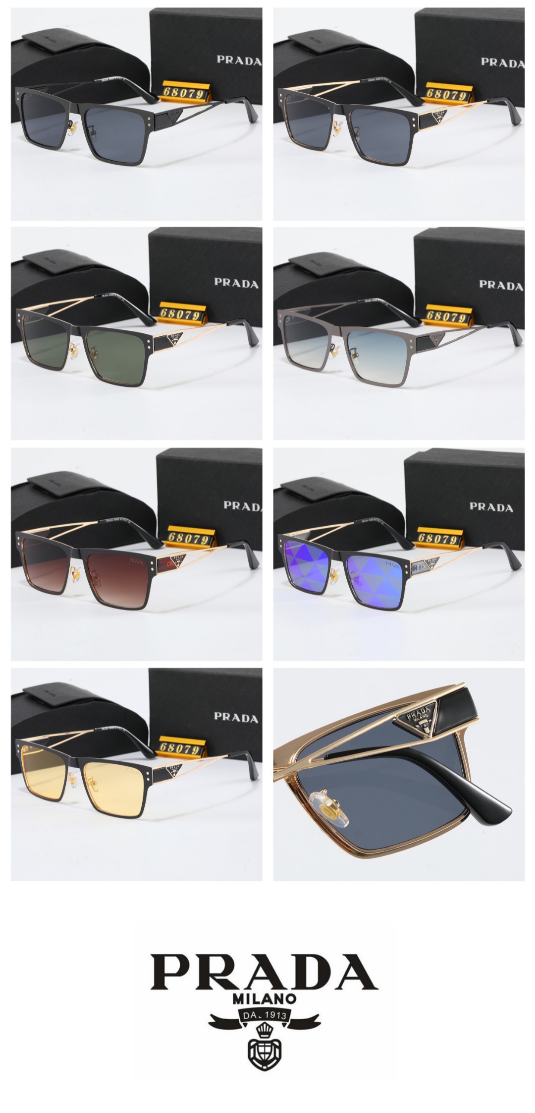 22$ dh PRADA 68079 Sunglassess With Box 70158412525 FF1111 gallery