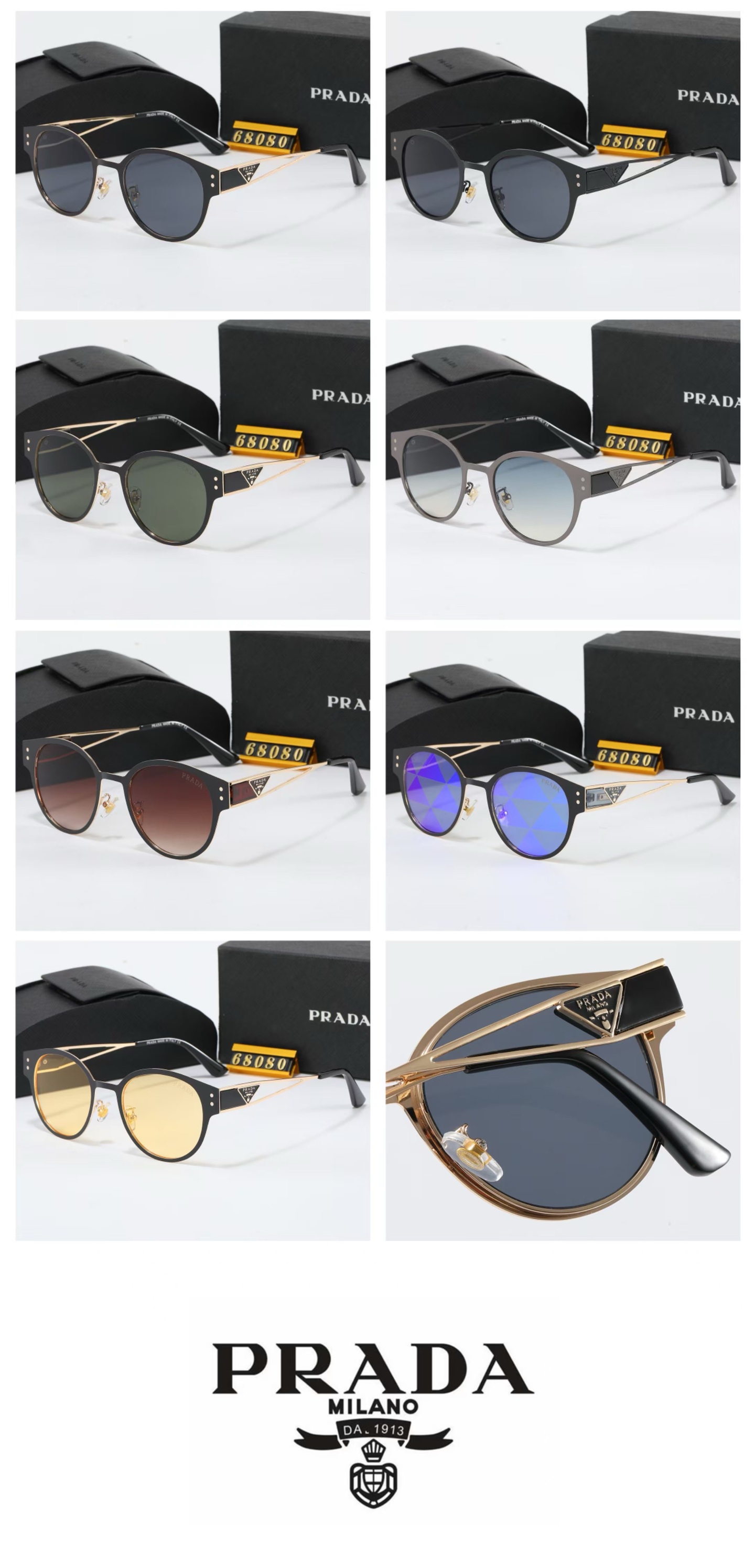 22$ dh PRADA Sunglassess With Box 90856412525 FF1129 gallery