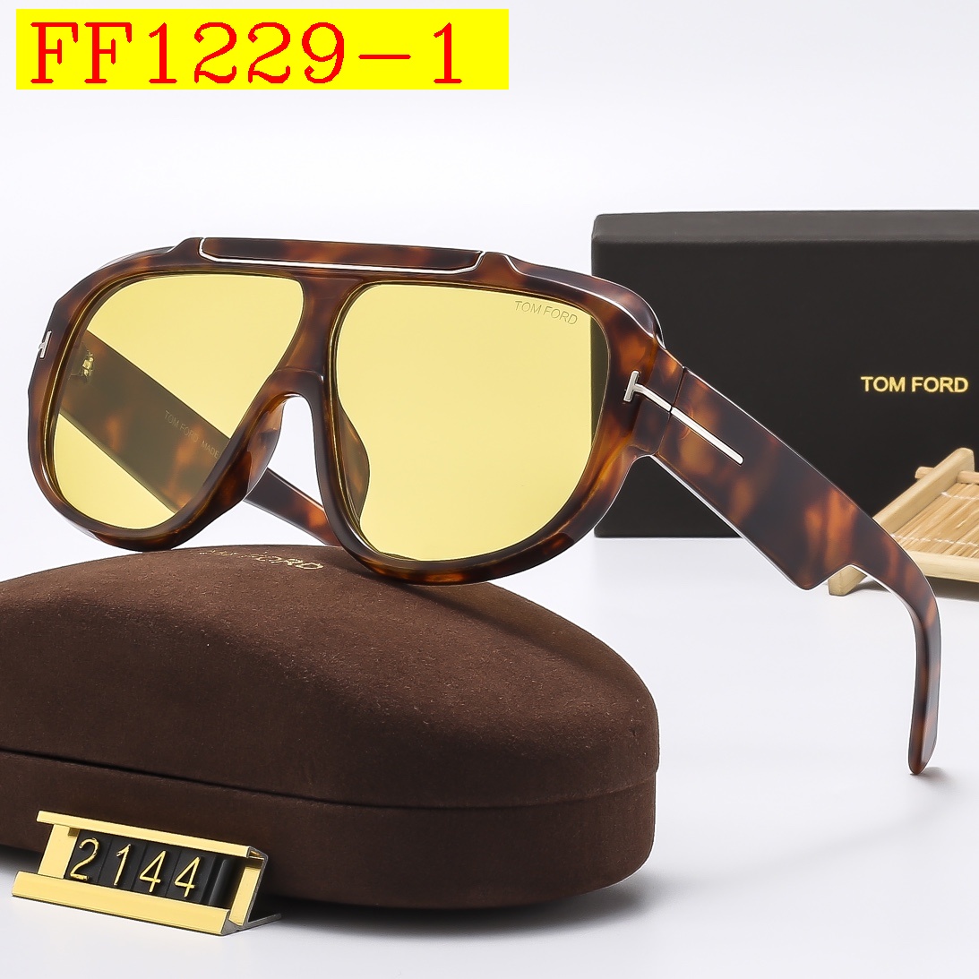 22$ dh Tom Ford 2144 Sunglassess With Box 40152012523 FF1229 gallery