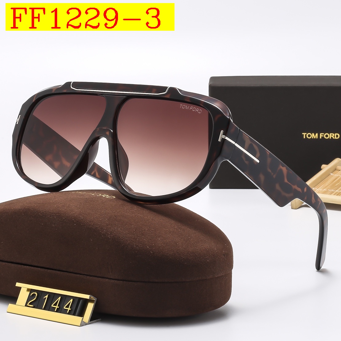 22$ dh Tom Ford 2144 Sunglassess With Box 40152012523 FF1229 gallery