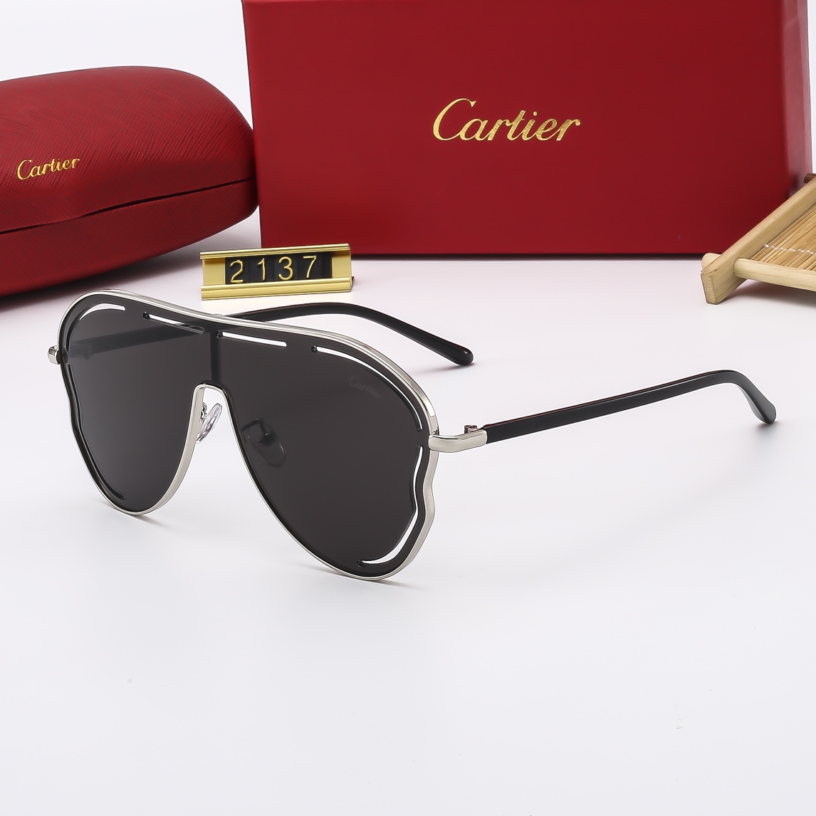 22$ dh cartier 2137 Sunglassess With Box 80451612527 FF1149 gallery