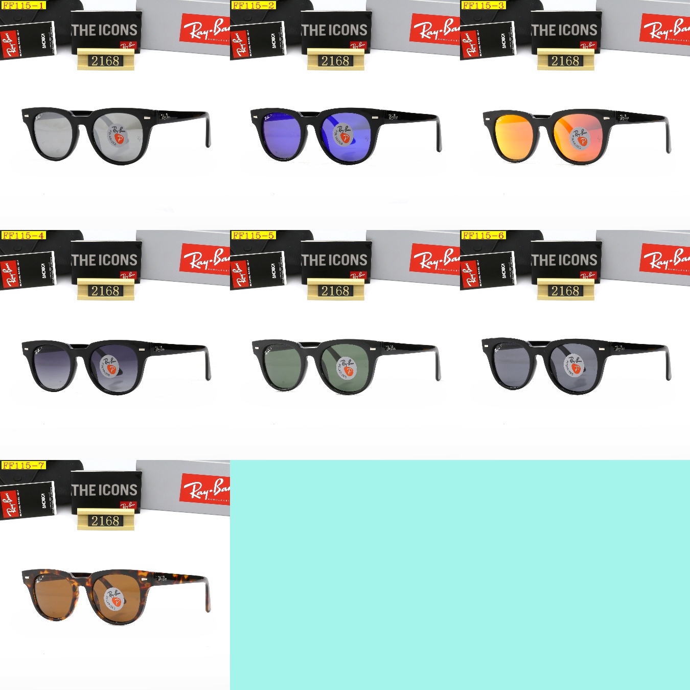 23$ DH dh Ray Ban 2168P Sunglassess With Box 30572612631 FF115 gallery