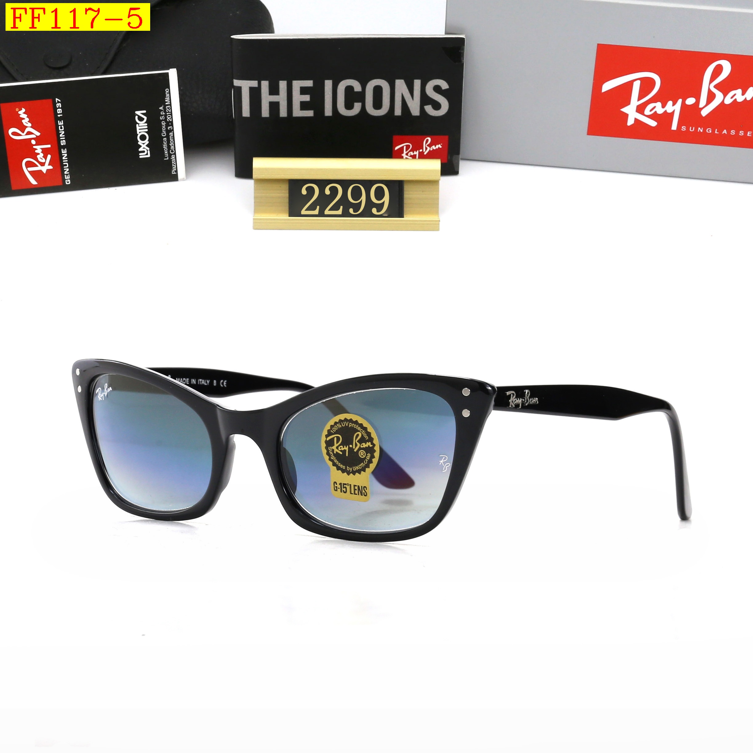 23$ DH dh Ray Ban 2299 Sunglassess With Box 40175612631 FF117 gallery