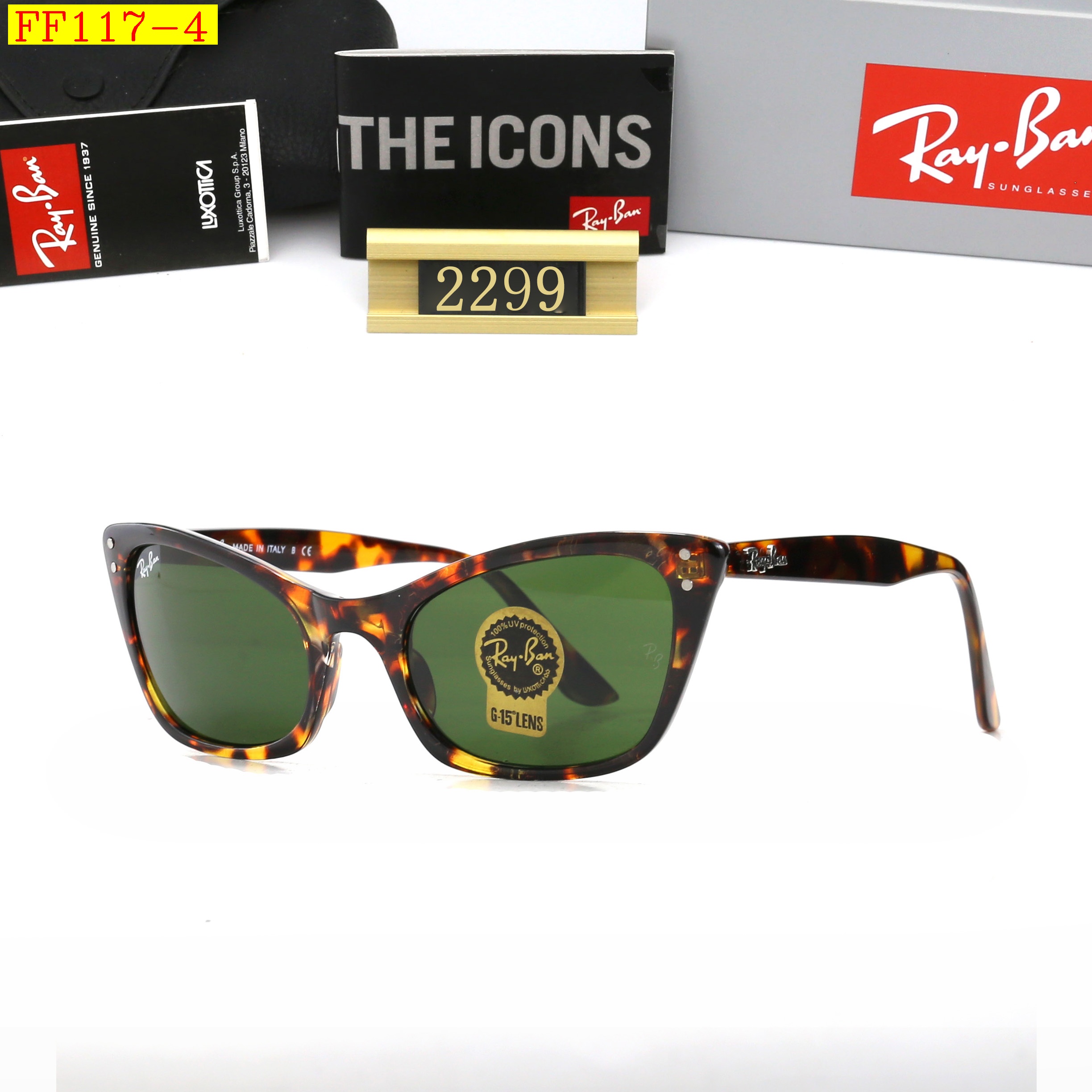 23$ DH dh Ray Ban 2299 Sunglassess With Box 40175612631 FF117 gallery