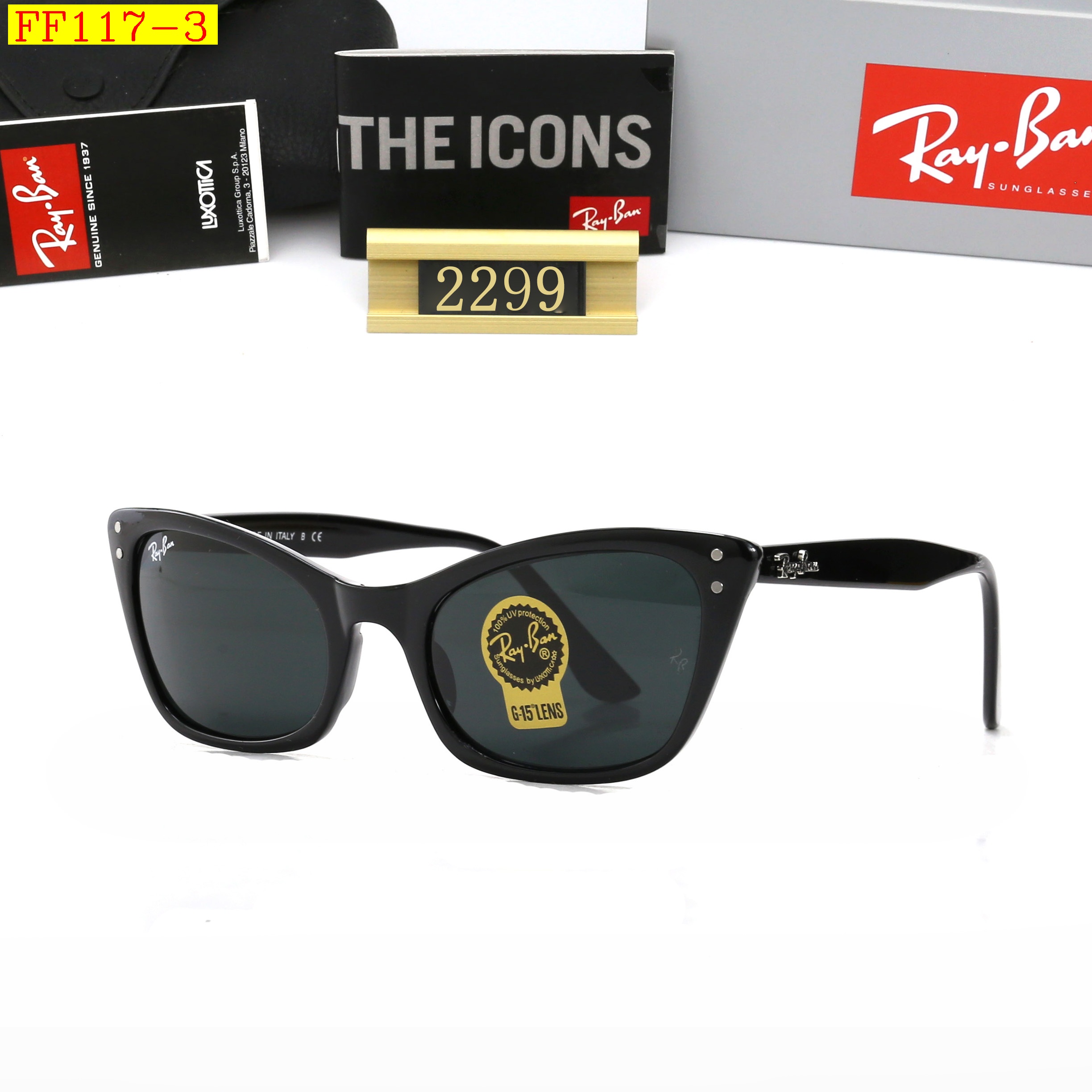 23$ DH dh Ray Ban 2299 Sunglassess With Box 40175612631 FF117 gallery