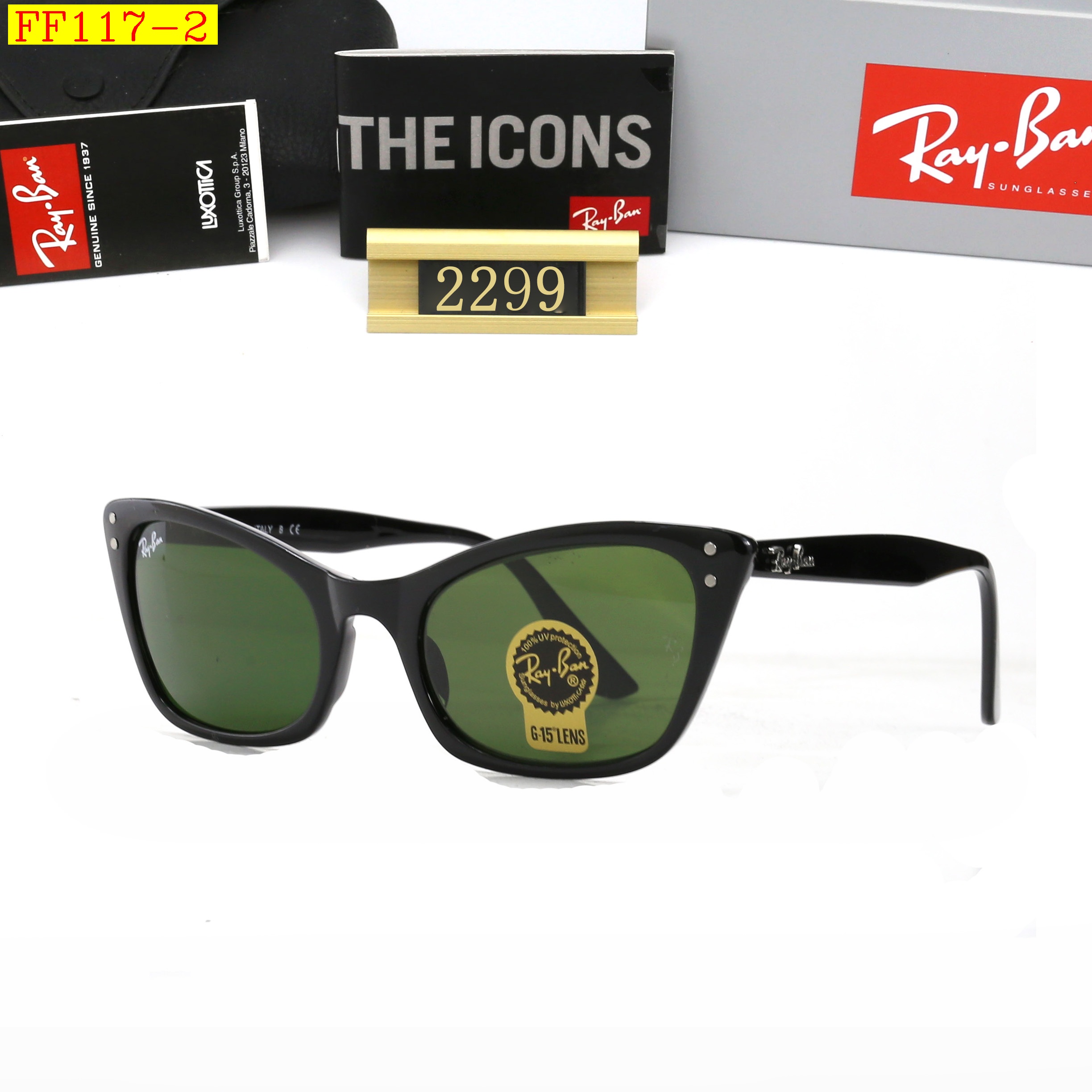 23$ DH dh Ray Ban 2299 Sunglassess With Box 40175612631 FF117 gallery