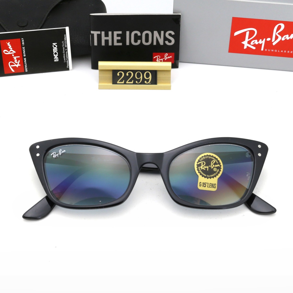 23$ DH dh Ray Ban 2299 Sunglassess With Box 40175612631 FF117 gallery
