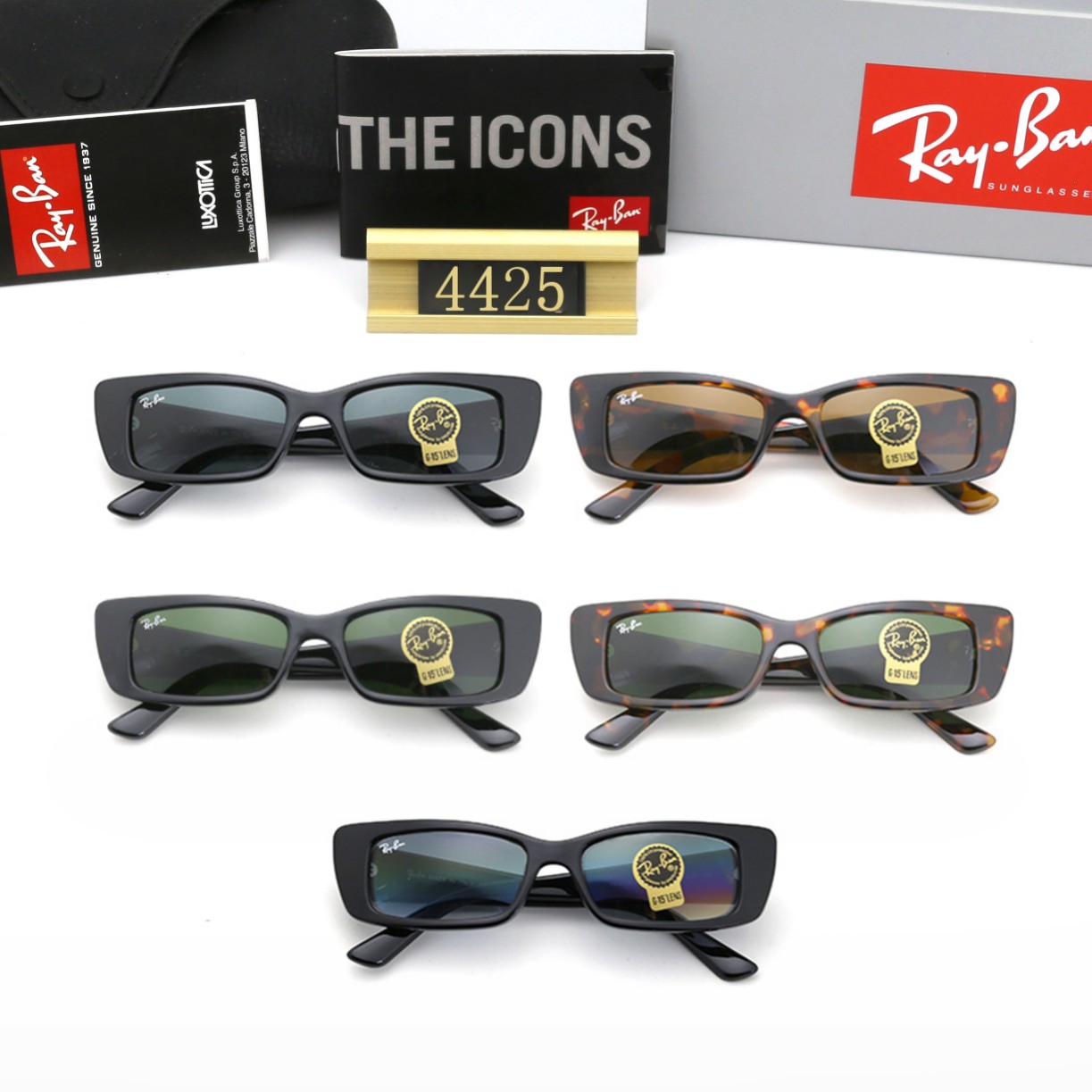 23$ DH dh Ray Ban 4425 Sunglassess With Box 50271612631 FF121 gallery