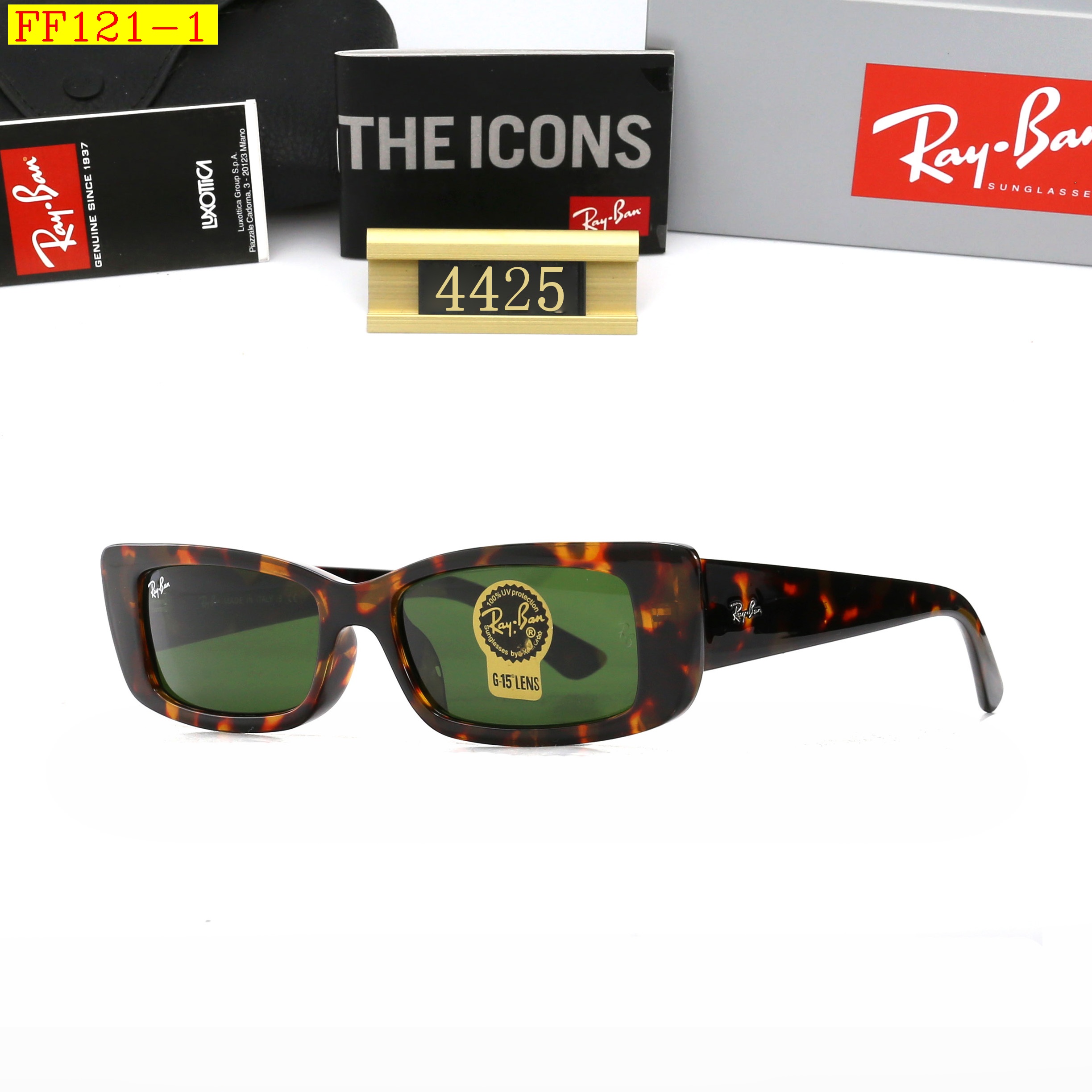 23$ DH dh Ray Ban 4425 Sunglassess With Box 50271612631 FF121 gallery