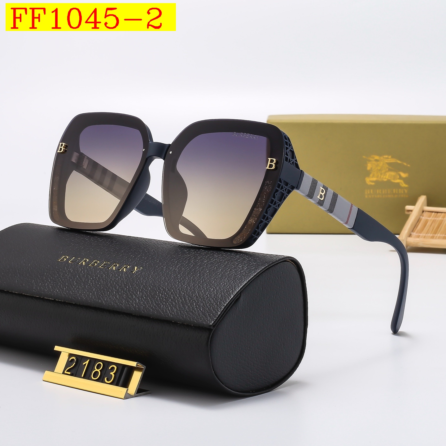 23$ dh BURBERRY 2183 Polarizer Sunglassess With Box 80562412633 FF1045 gallery
