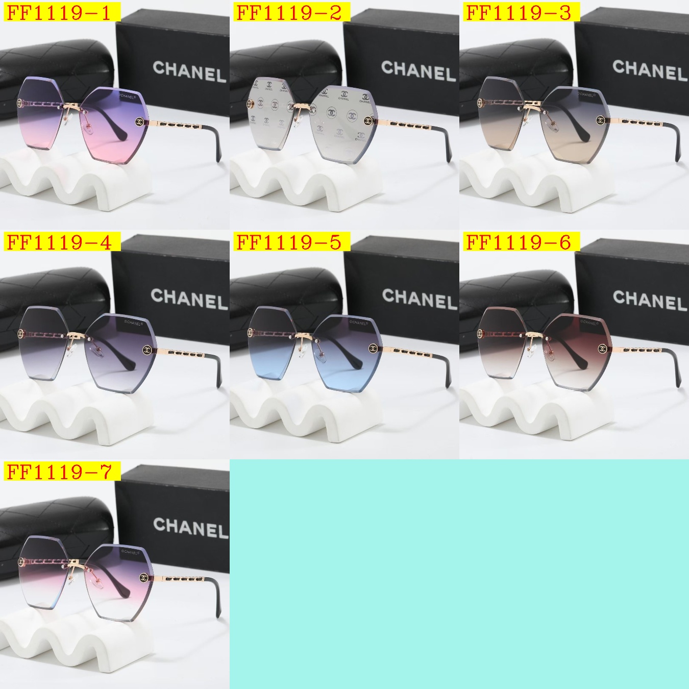 23$ dh CHANEL Sunglassess With Box 30265012630 FF1119 gallery