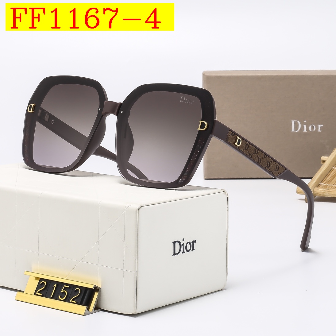 23$ dh DIOR 2152 Polarizer Sunglassess With Box 50261012630 FF1167 gallery