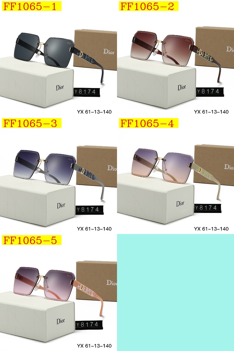 23$ dh DIOR 8174 Nylon lenses Sunglassess With Box 70563412633 FF1065 gallery
