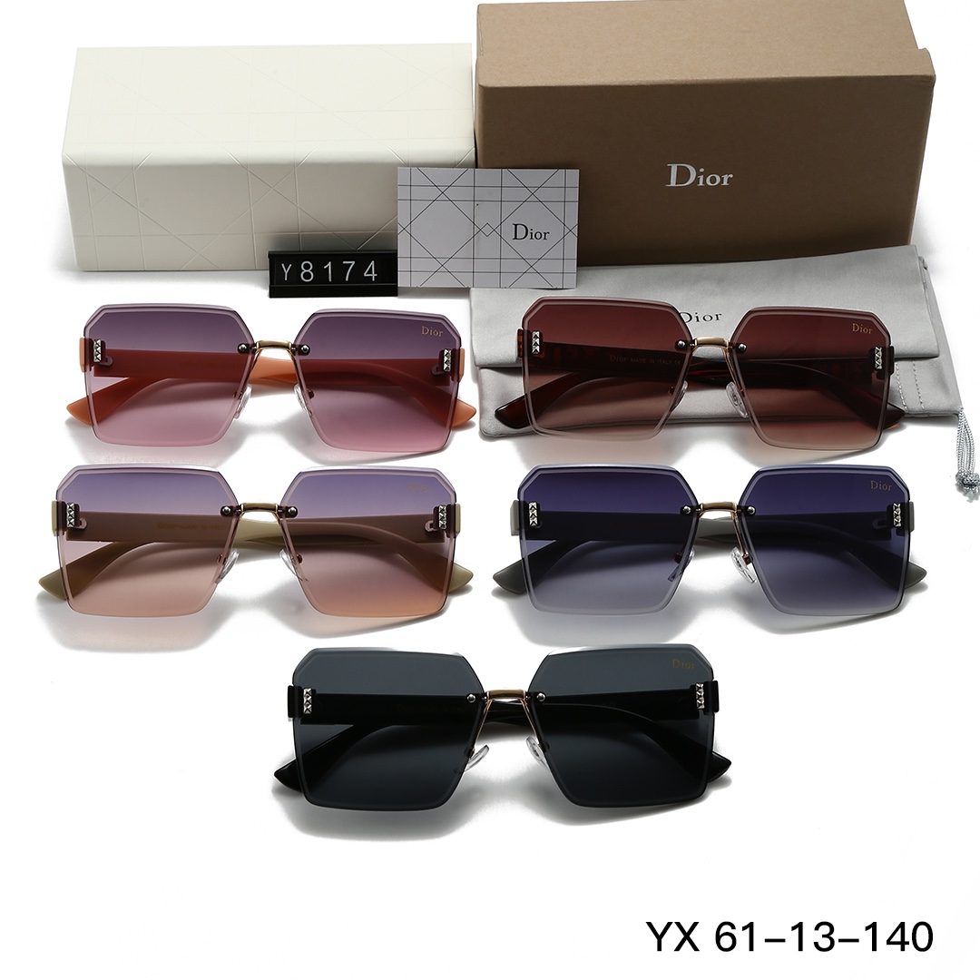 23$ dh DIOR 8174 Nylon lenses Sunglassess With Box 70563412633 FF1065 gallery