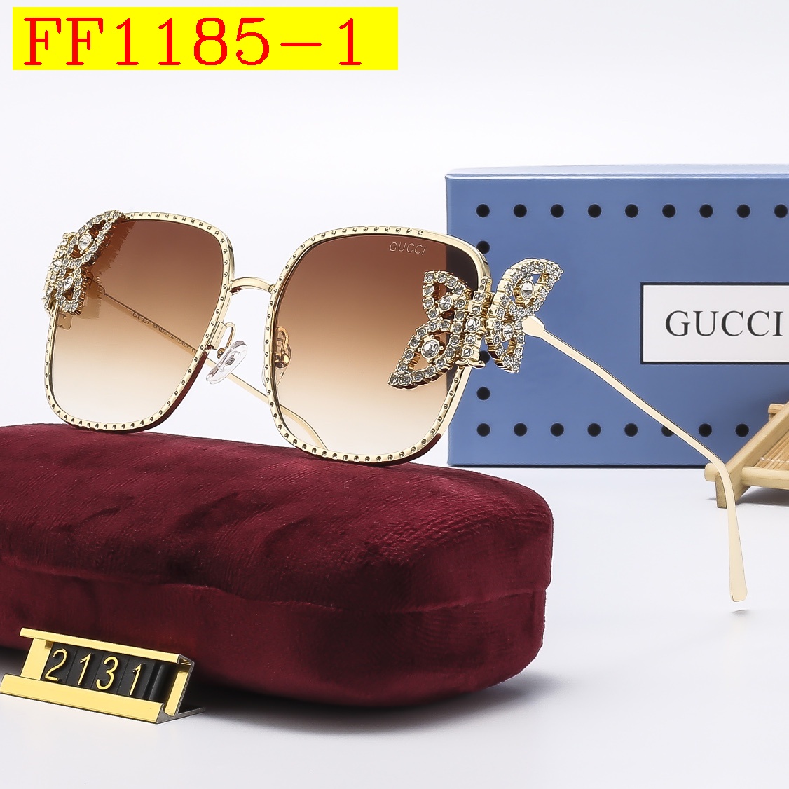 23$ dh GUCCI 2131 Sunglassess With Box 80569012630 FF1185 gallery