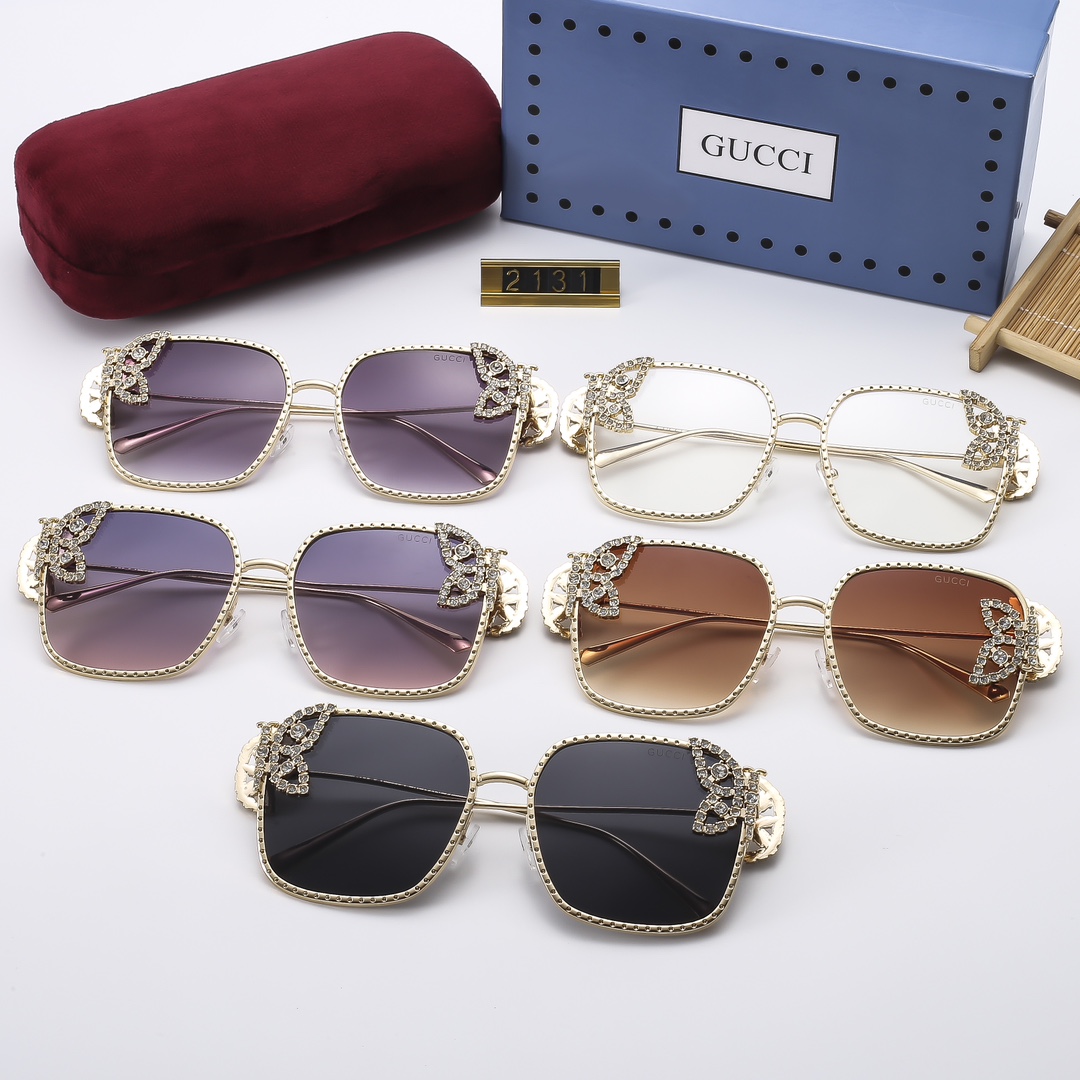 23$ dh GUCCI 2131 Sunglassess With Box 80569012630 FF1185 gallery