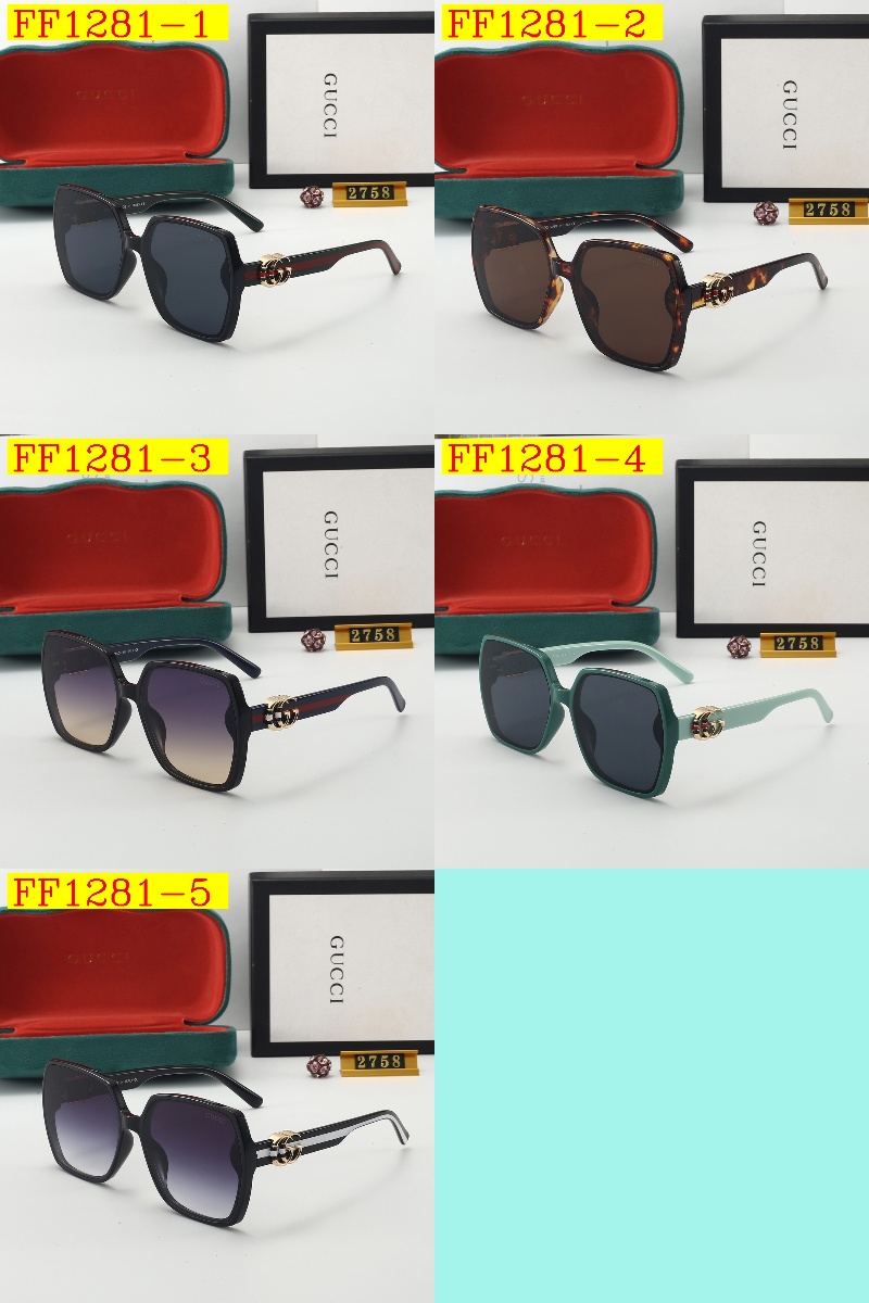 23$ dh GUCCI 2758 Sunglassess With Box 30265012630 FF1281 gallery