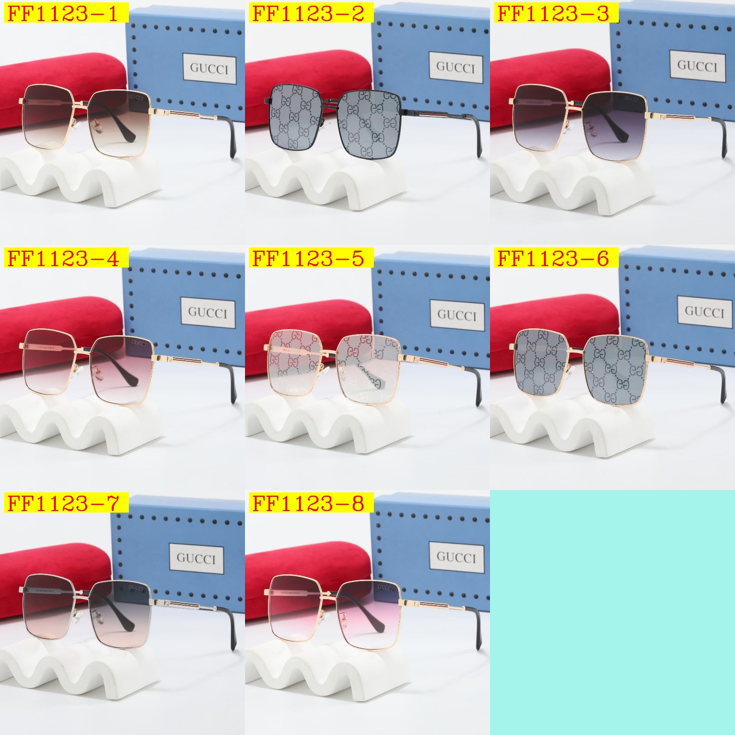 23$ dh GUCCI Sunglassess With Box 20564012630 FF1123 gallery