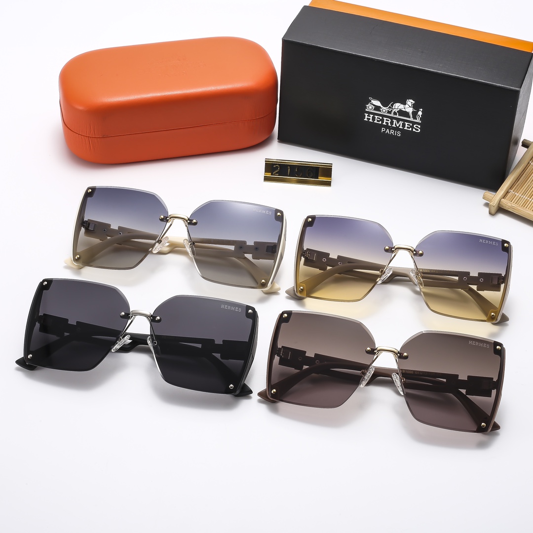 23$ dh HERMES 2156 Sunglassess With Box 40165012630 FF1193 gallery