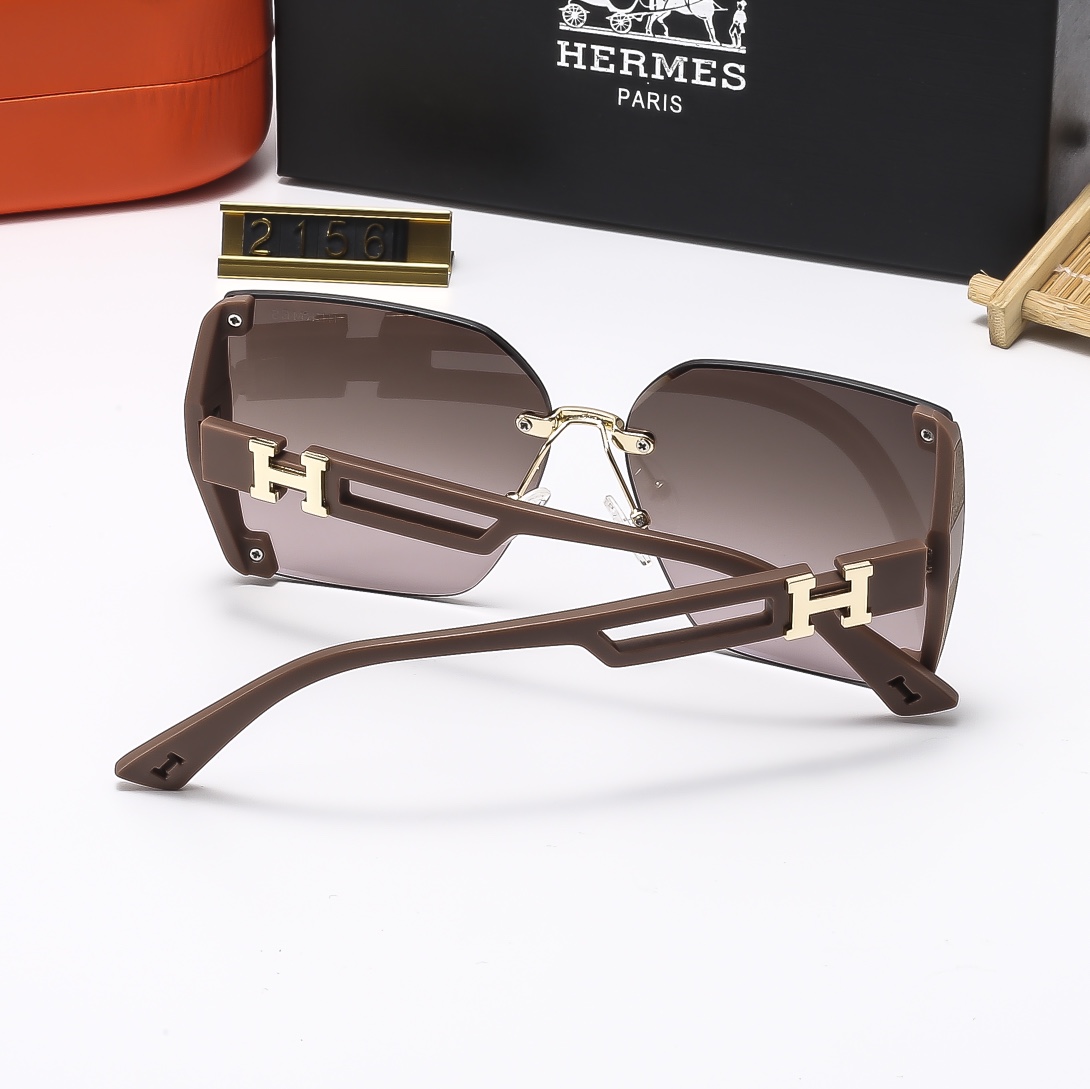 23$ dh HERMES 2156 Sunglassess With Box 40165012630 FF1193 gallery